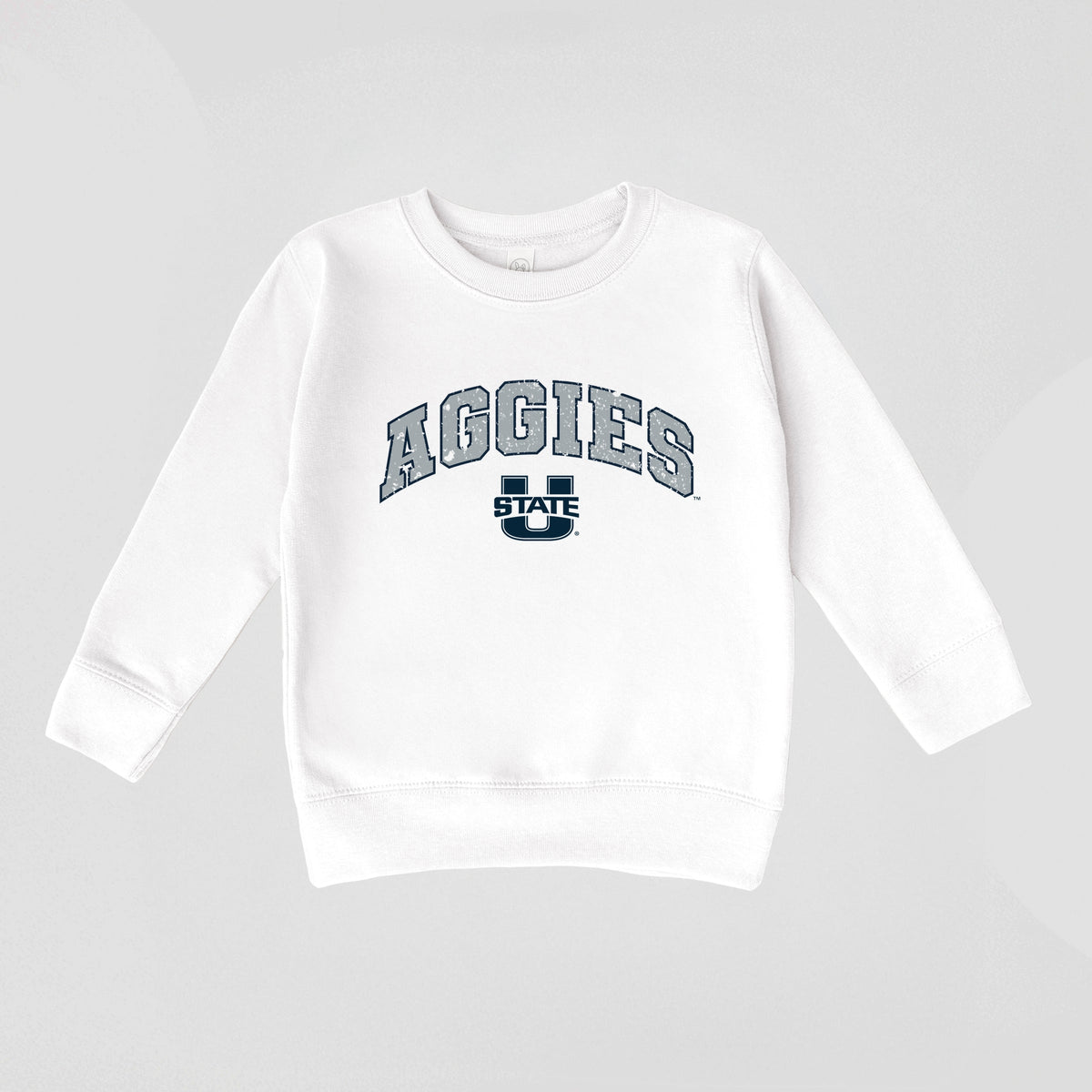 Aggies Distressed Utah State - Toddler Graphic Sweatshirt