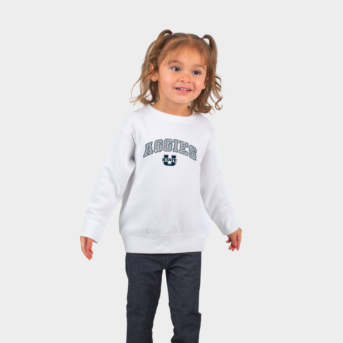 Aggies Distressed Utah State - Toddler Graphic Sweatshirt