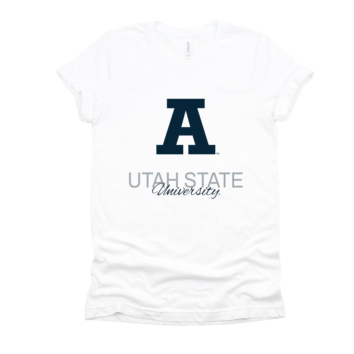 Licensed Utah State University Aggies A - Women's Short Sleeve Graphic T-Shirt