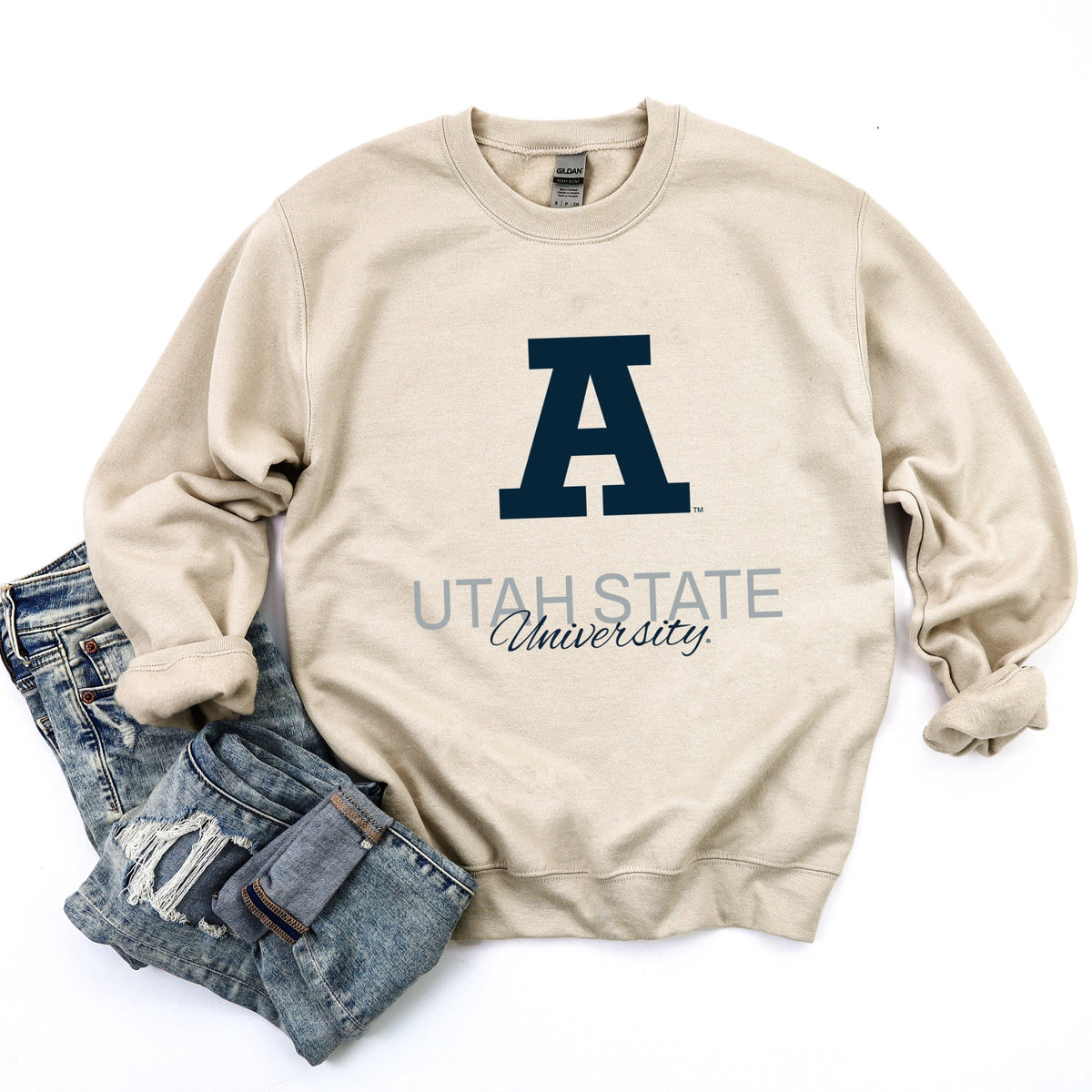 Licensed Utah State University Aggies A - Women's Graphic Sweatshirt