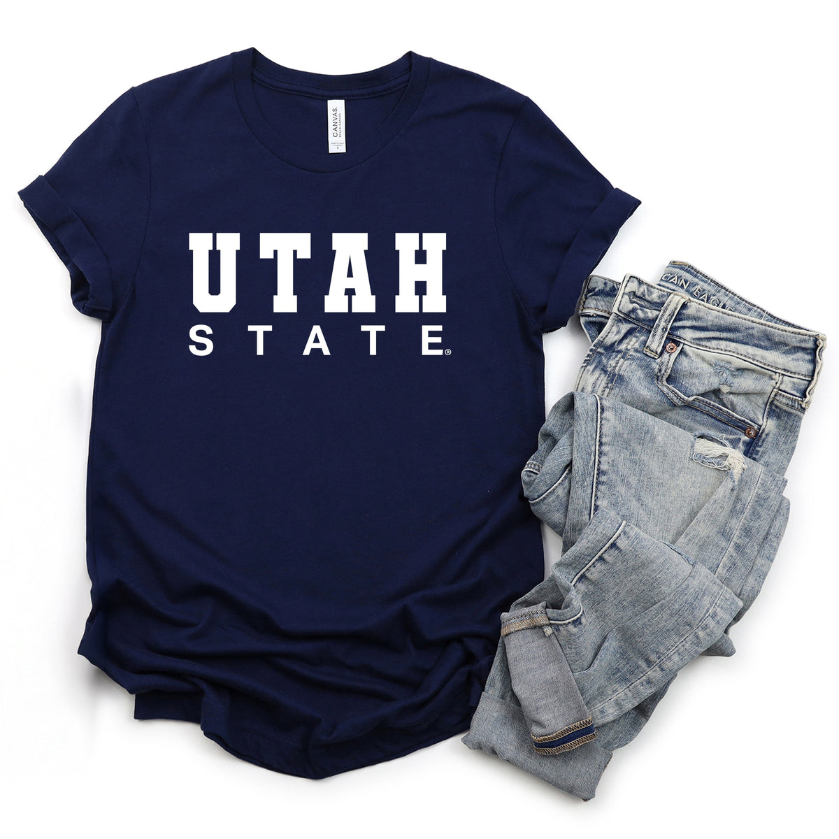 Licensed Utah State Bold - Women's Short Sleeve Graphic T-Shirt
