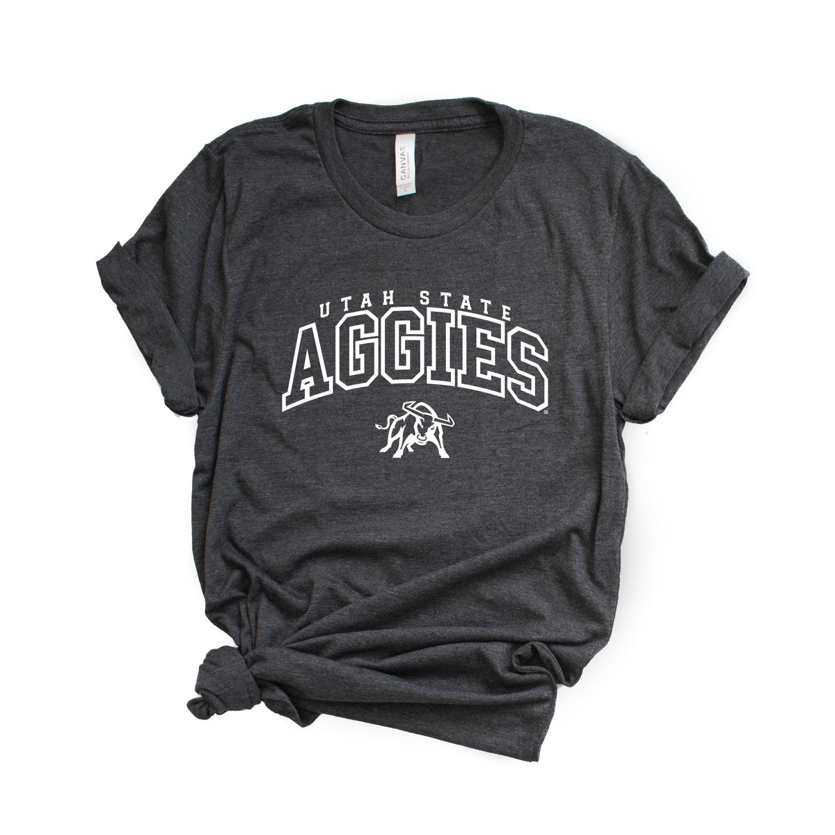 Licensed Aggies Varsity Outline Bull - Women's Short Sleeve Graphic T-Shirt