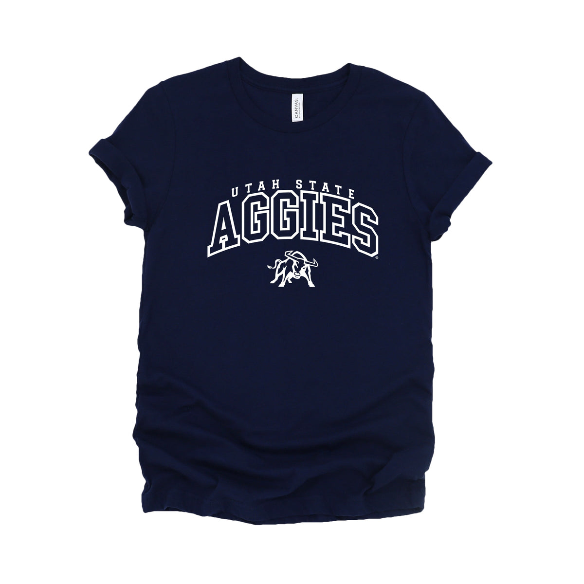 Licensed Aggies Varsity Outline Bull - Women's Short Sleeve Graphic T-Shirt
