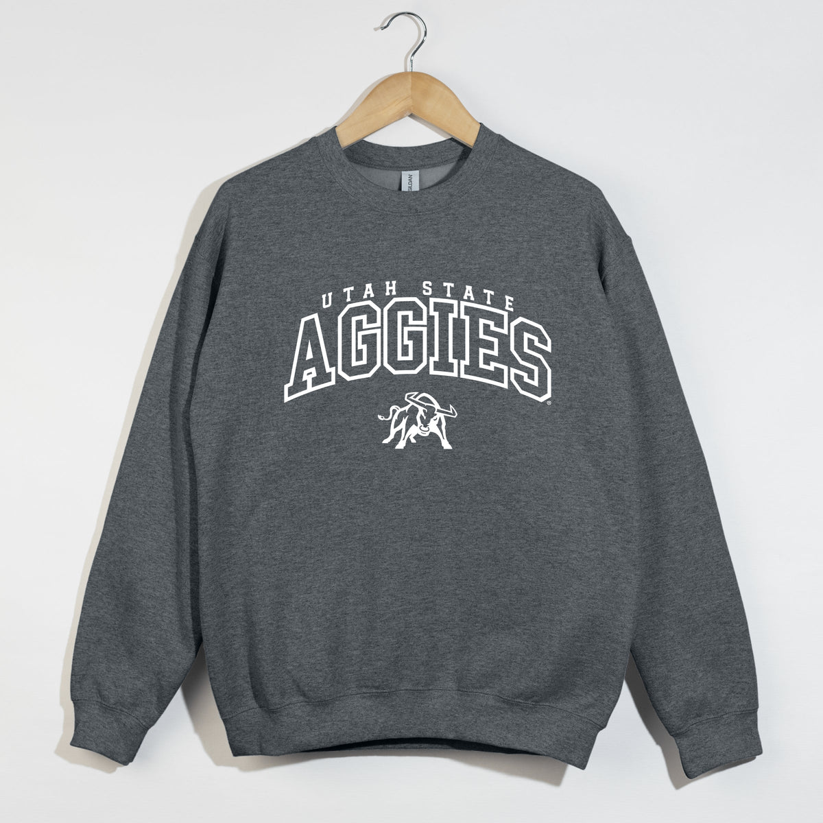 Licensed Aggies Varsity Outline Bull - Women's Graphic Sweatshirt
