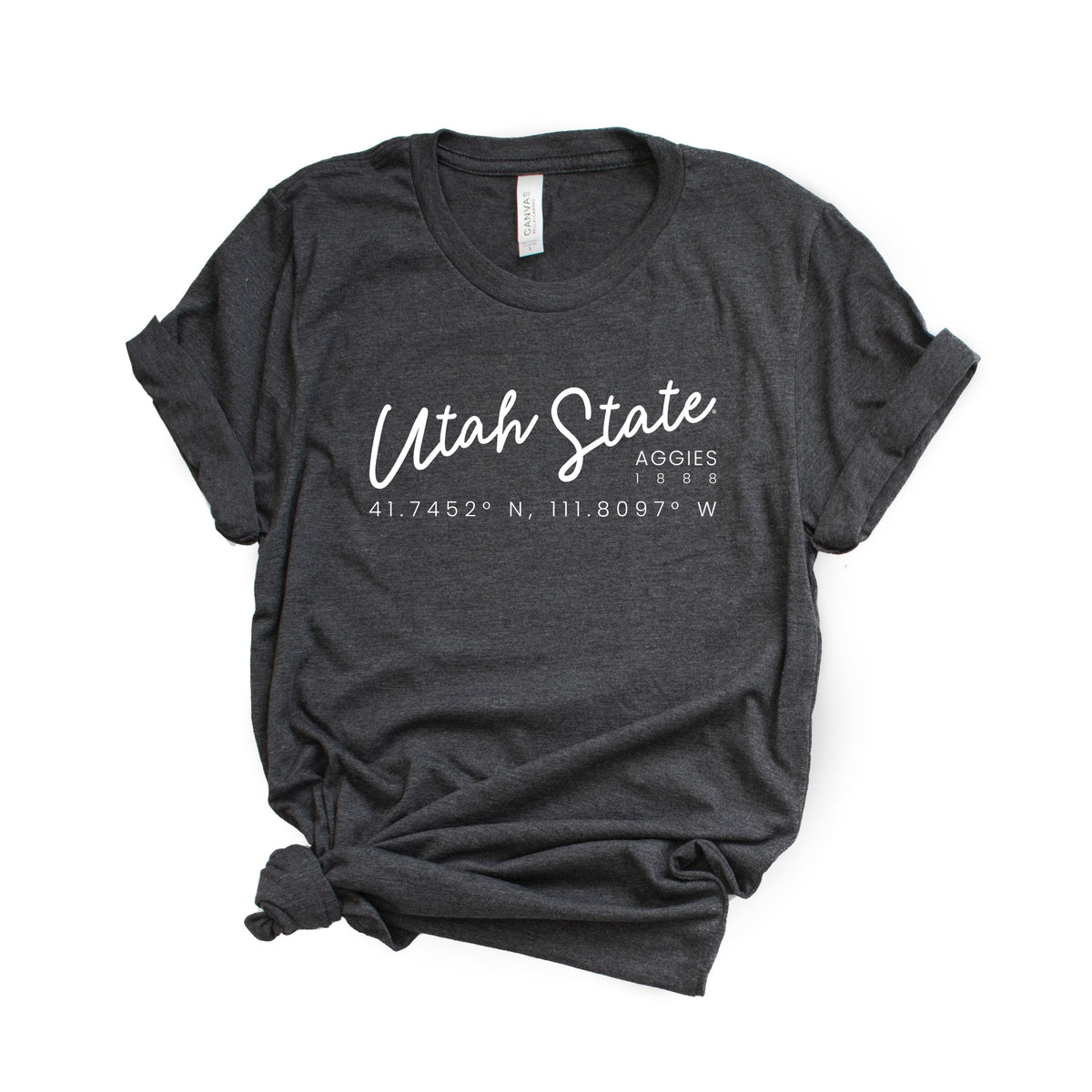 Licensed Utah State Coordinates - Women's Short Sleeve Graphic T-Shirt