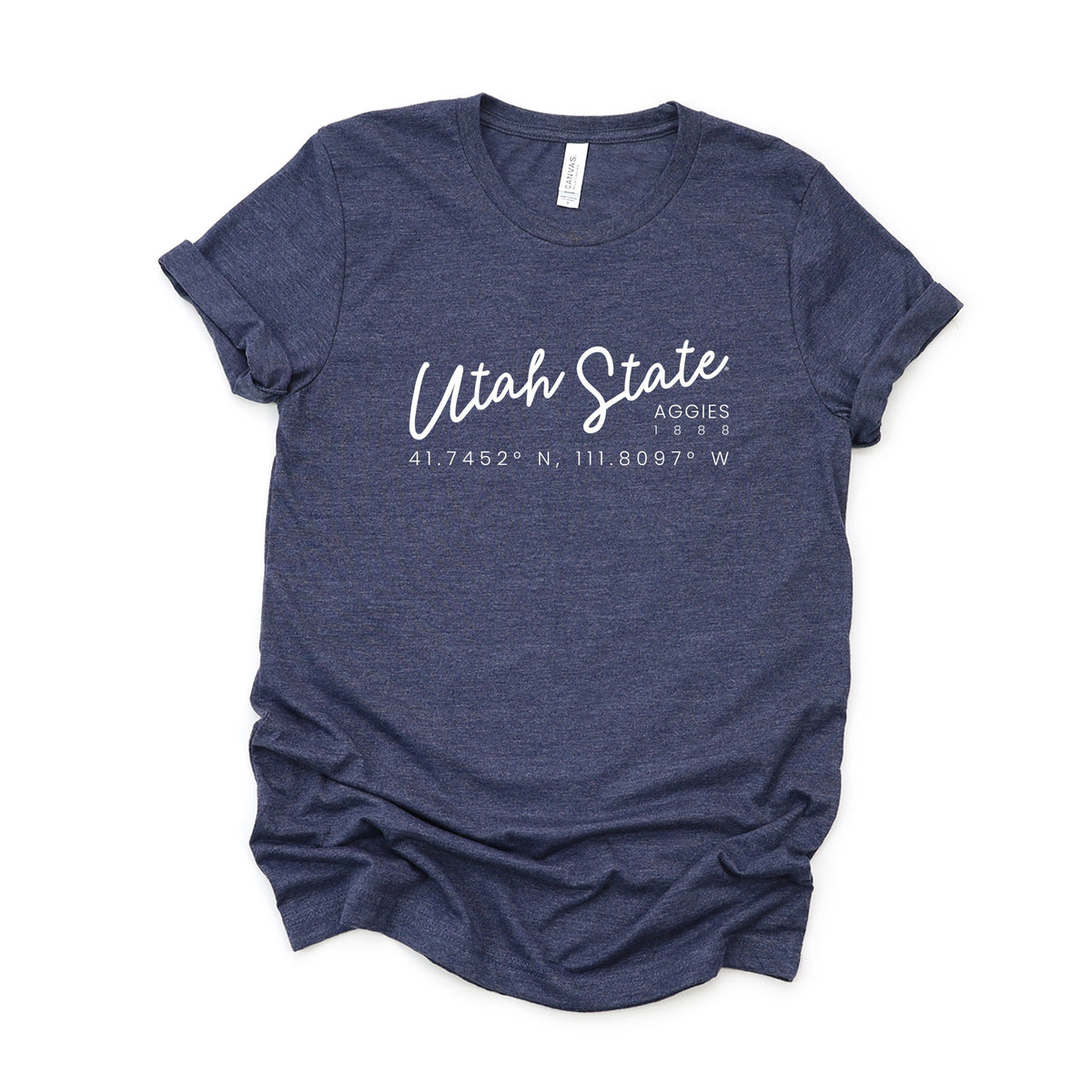 Licensed Utah State Coordinates - Women's Short Sleeve Graphic T-Shirt