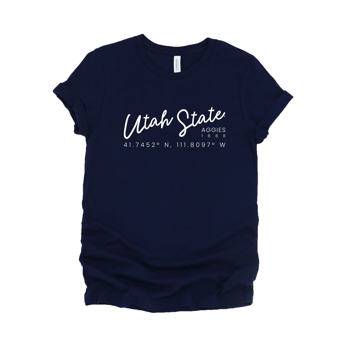 Licensed Utah State Coordinates - Women's Short Sleeve Graphic T-Shirt
