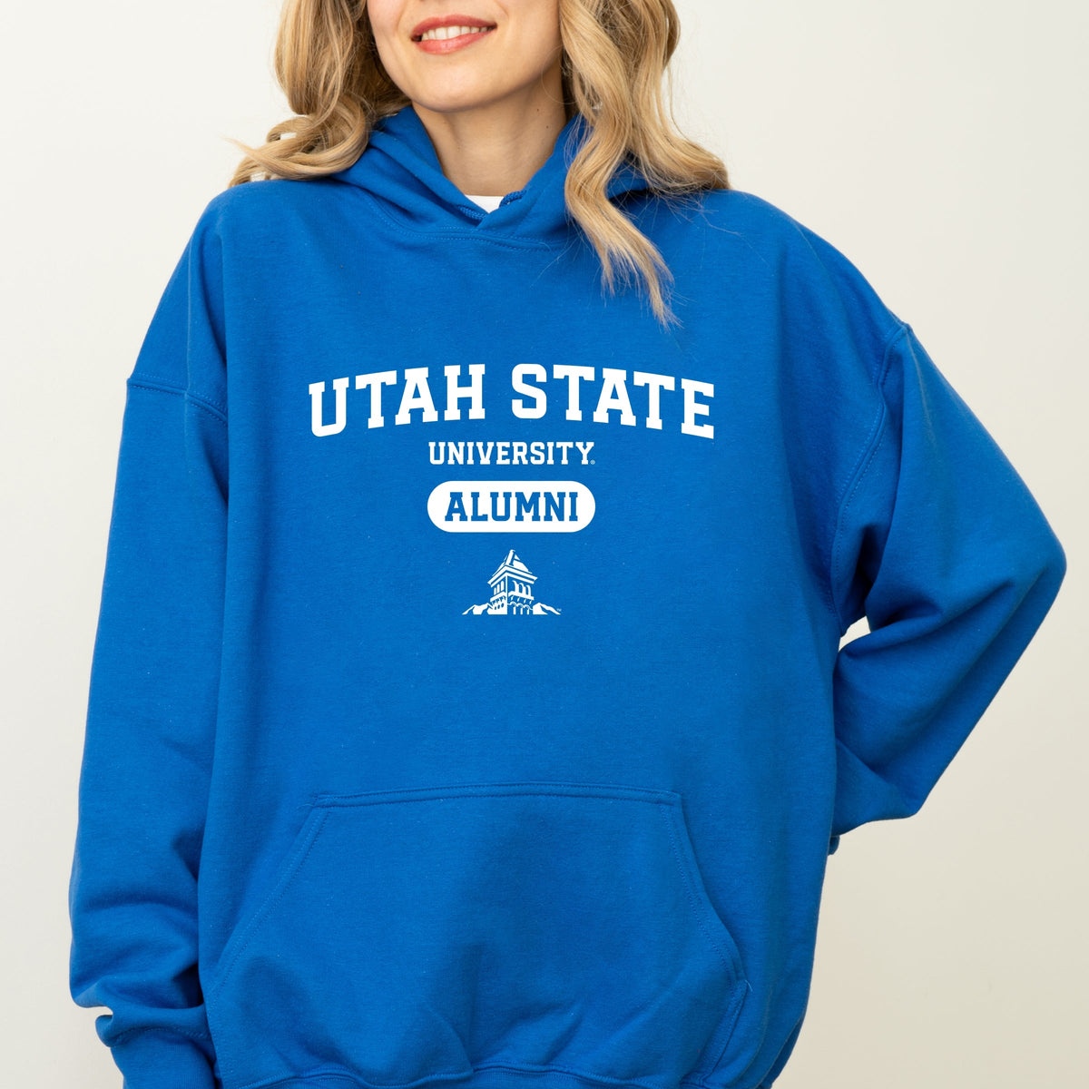 Licensed Utah State Alumni Building - Women's Graphic Hoodie