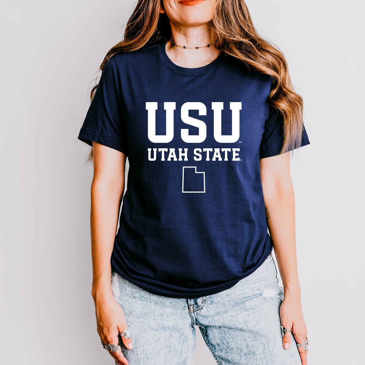 Licensed USU Utah State - Women's Short Sleeve Graphic T-Shirt
