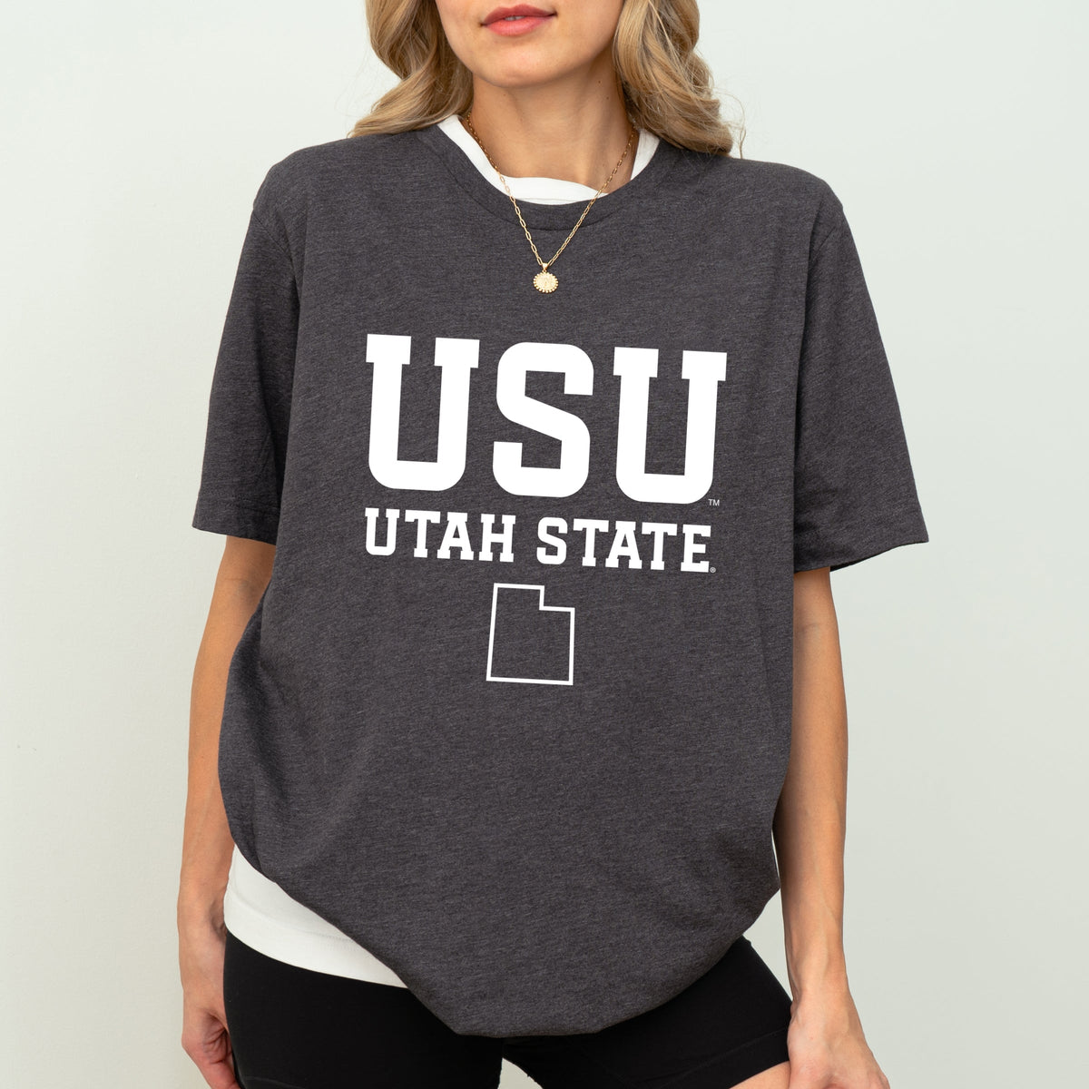 Licensed USU Utah State - Women's Short Sleeve Graphic T-Shirt
