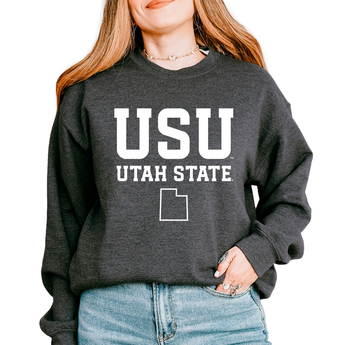 Licensed USU Utah State - Women's Graphic Sweatshirt