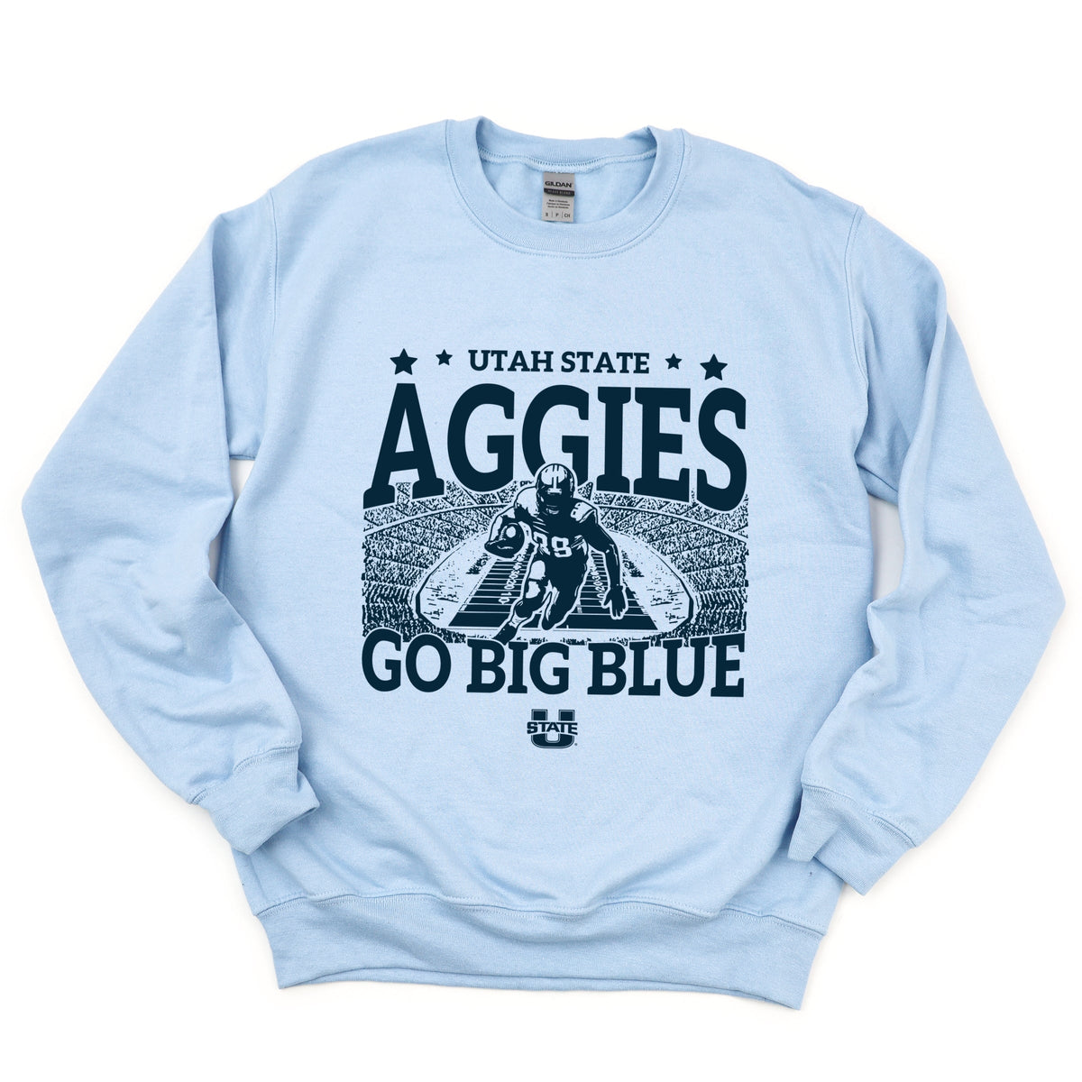 Licensed Utah State Football Field - Women's Graphic Sweatshirt