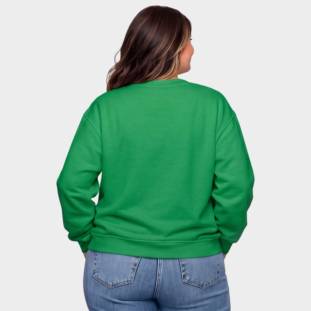 Jolly Bold Cursive Puff Print -  Women's Plus Sweatshirt