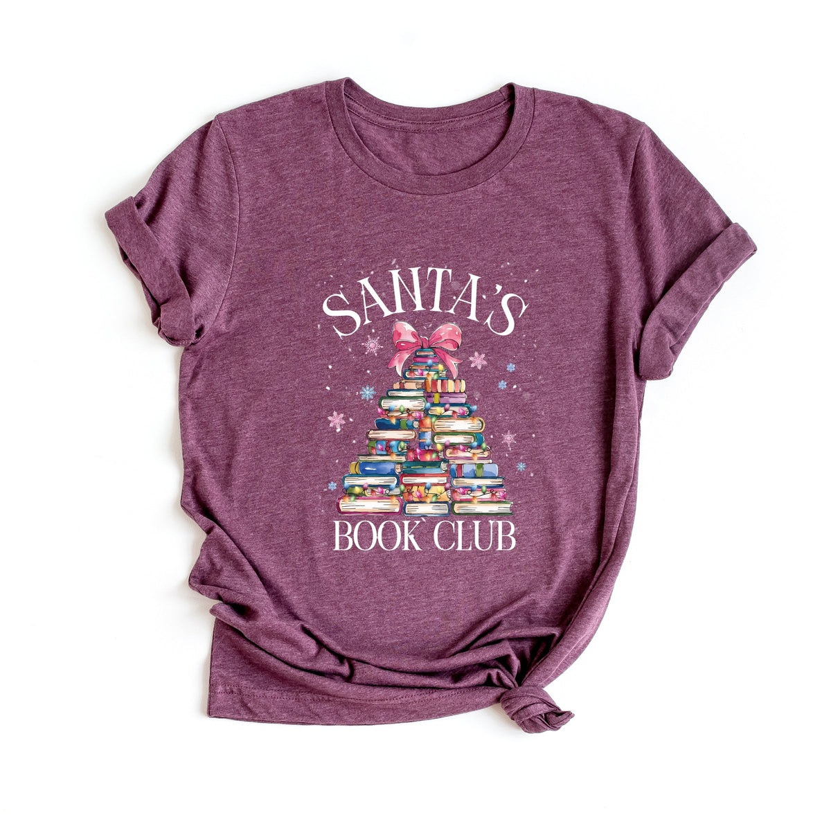 Santa's Book Club - Women's Short Sleeve Tee