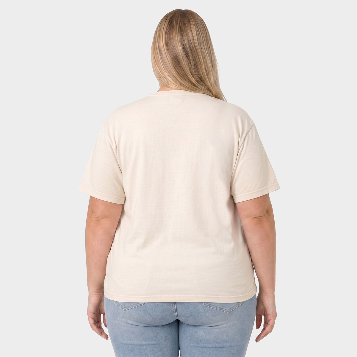 Merry Christmas Varsity Checkered - Women's Plus Garment Dyed Tee