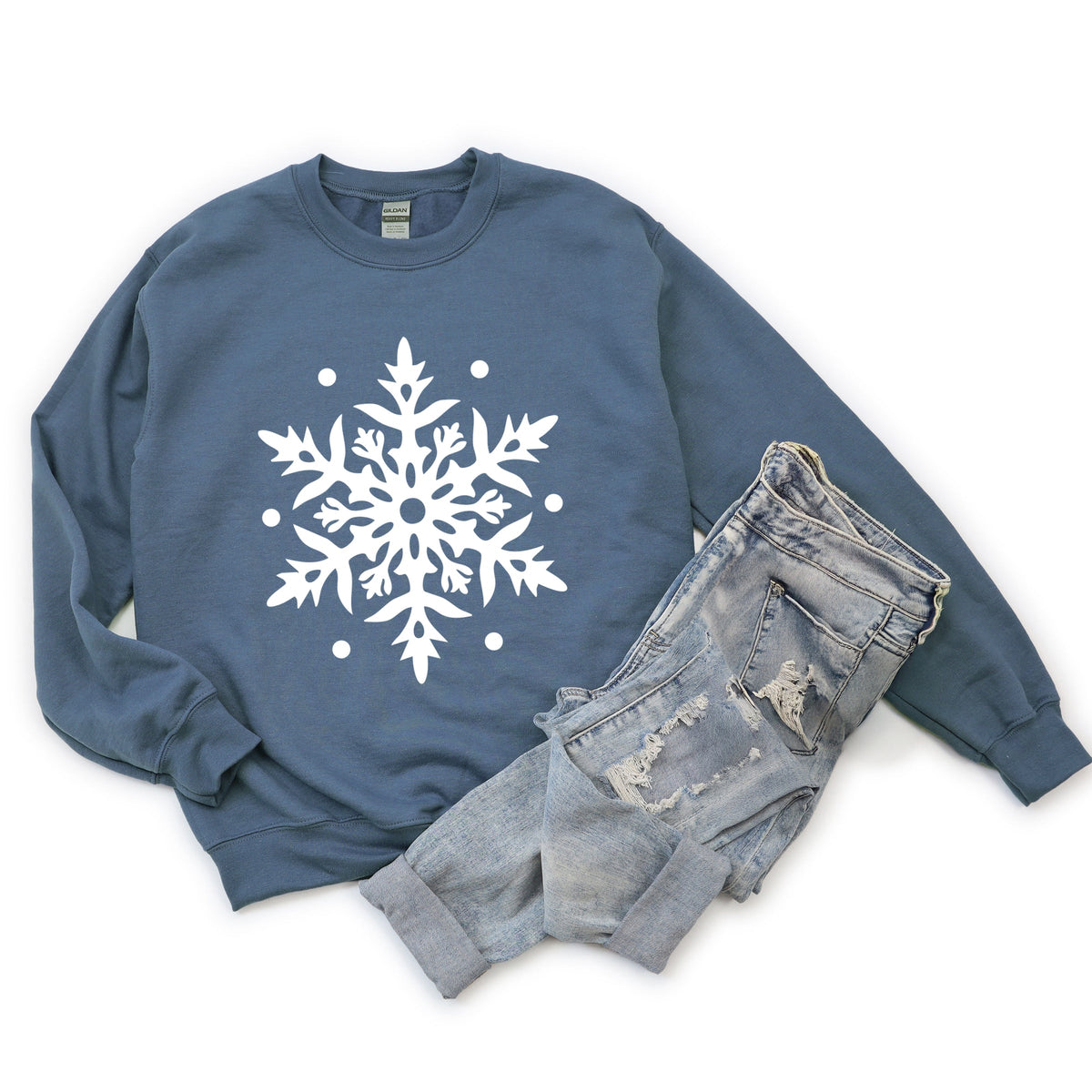 White Snowflake - Sweatshirt