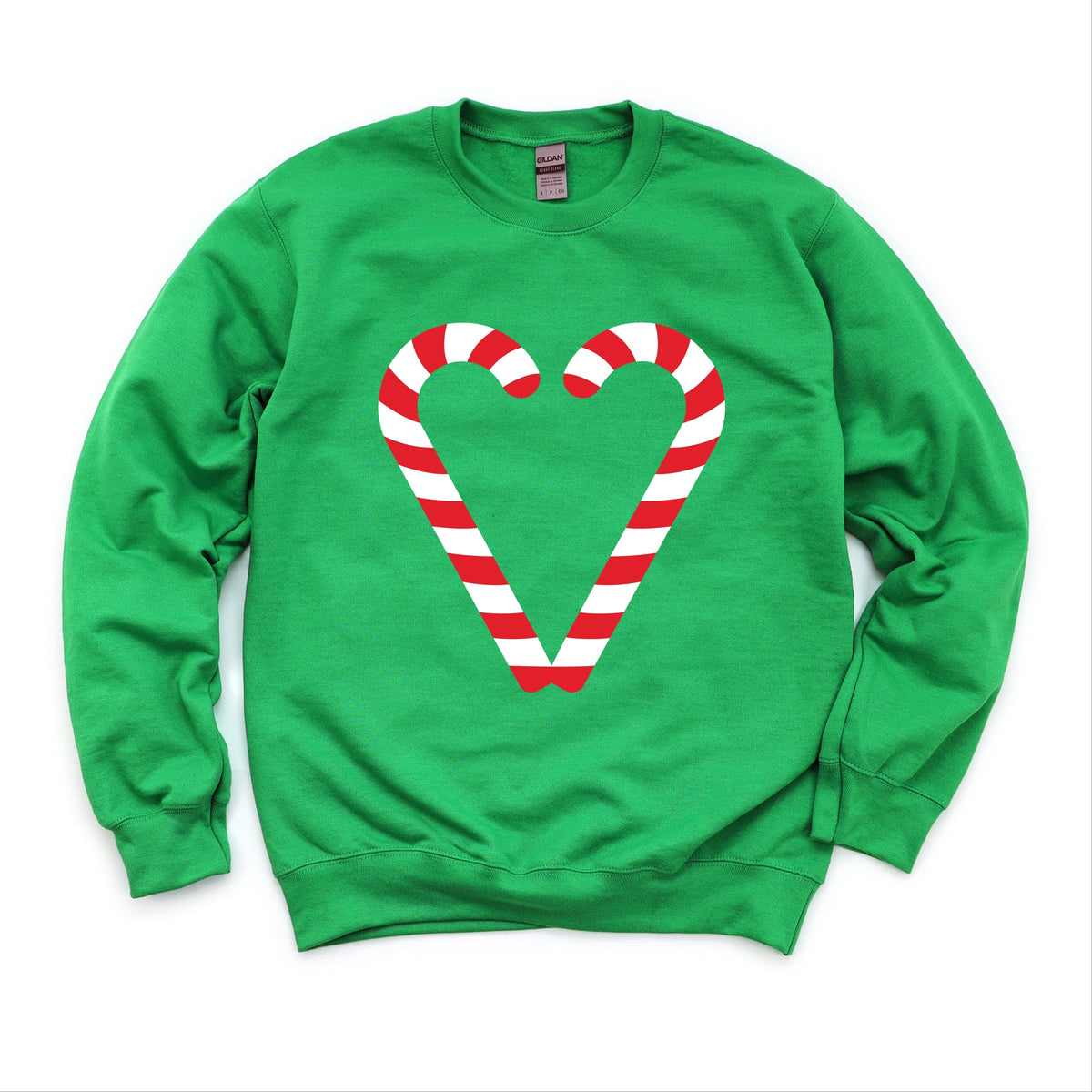 Candy Cane Heart - Women's Graphic Sweatshirt