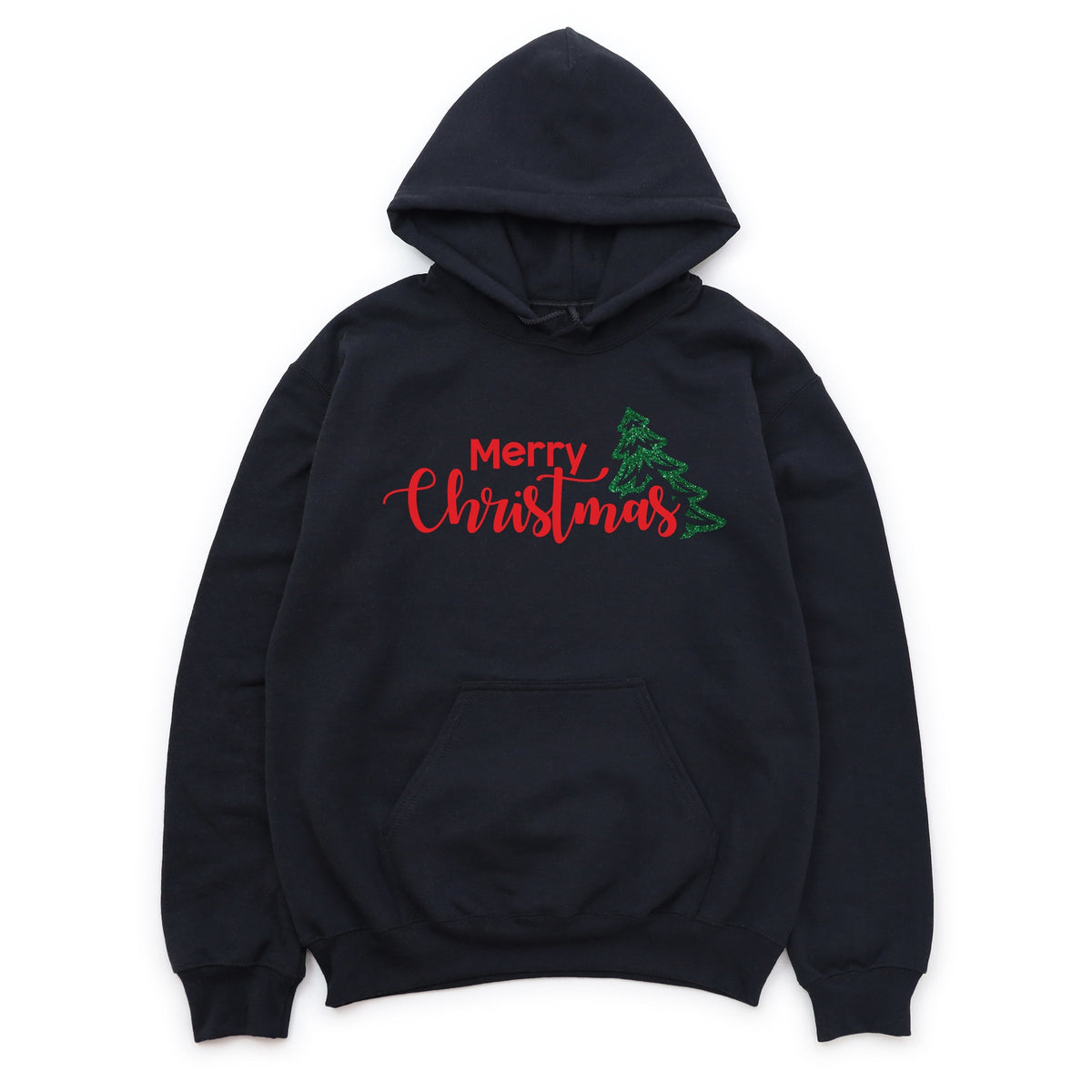 Merry Christmas Glitter Tree - Women's Hoodie