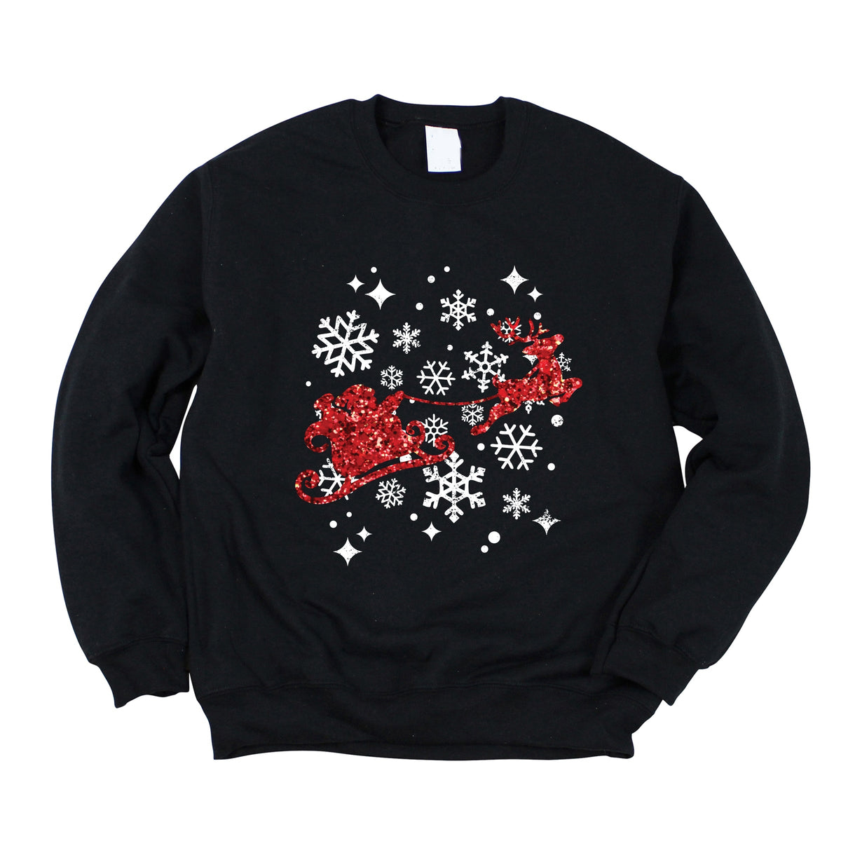 Santa Sleigh Glitter - Women's Sweatshirt