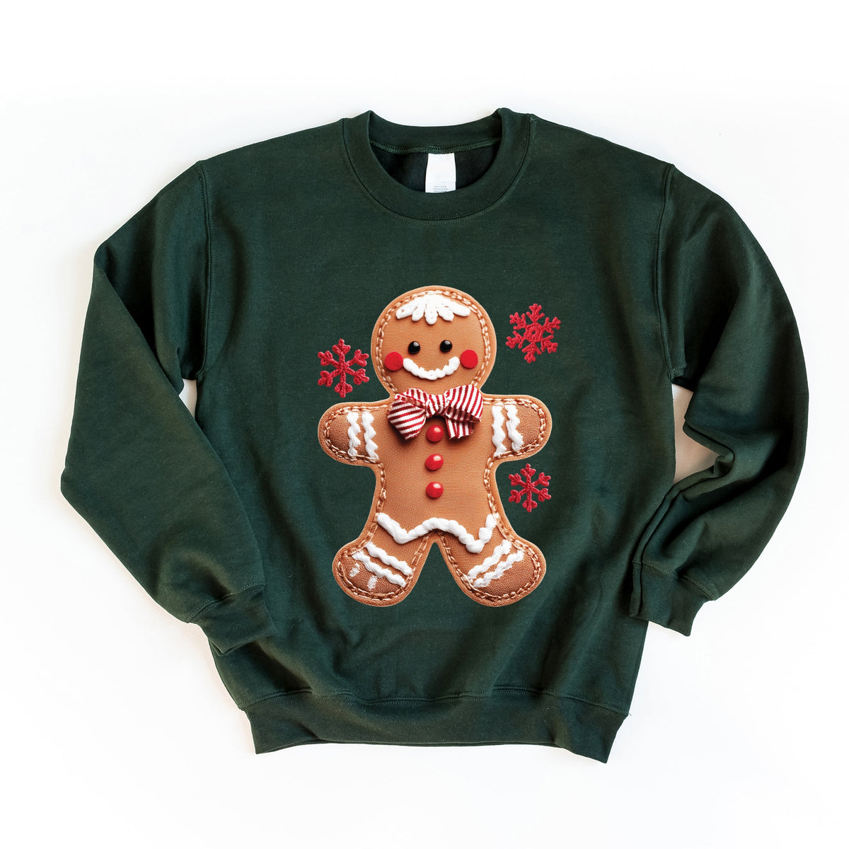 Gingerbread Patchwork Print -  Women's Sweatshirt