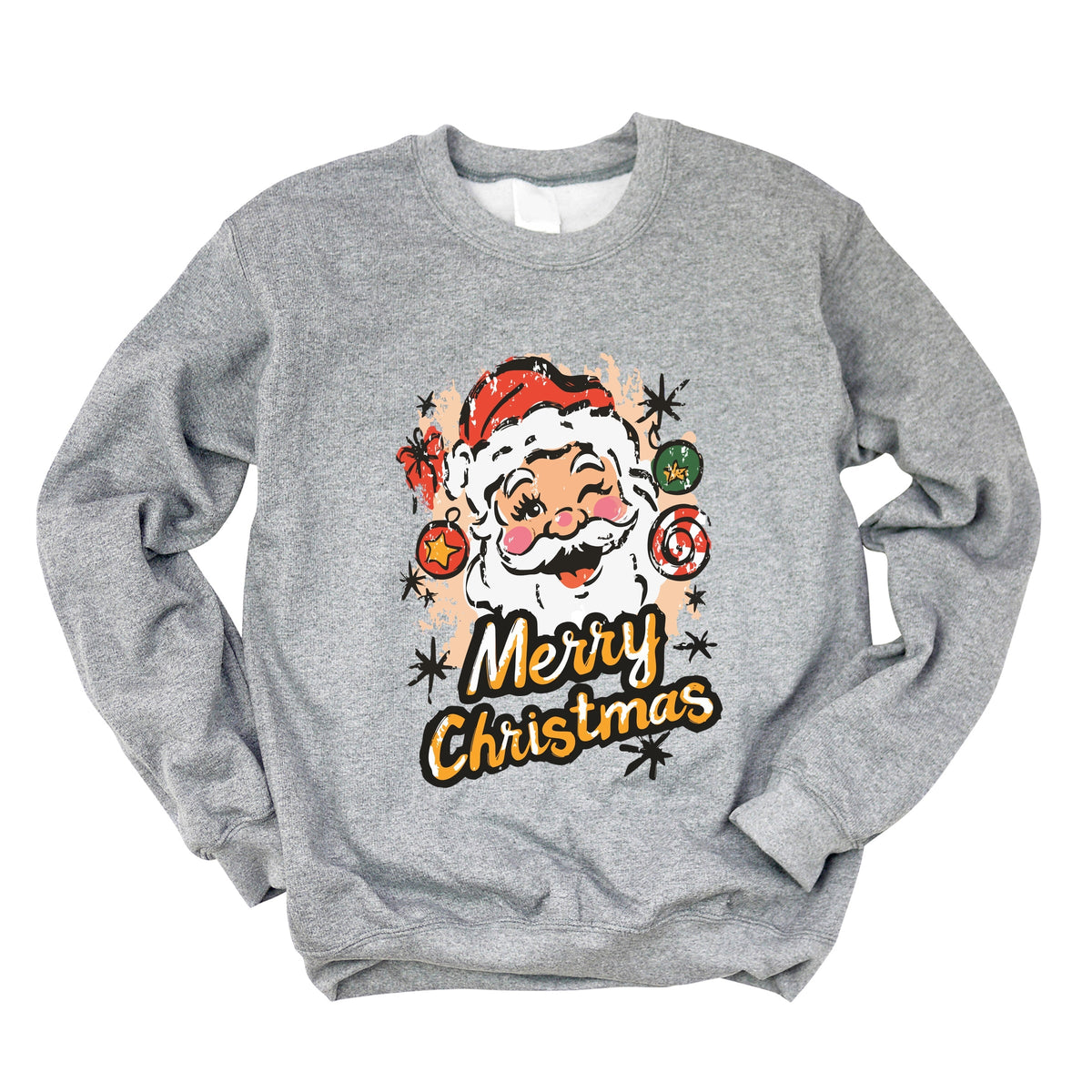 Merry Christmas Santa Wink - Women's Graphic Sweatshirt
