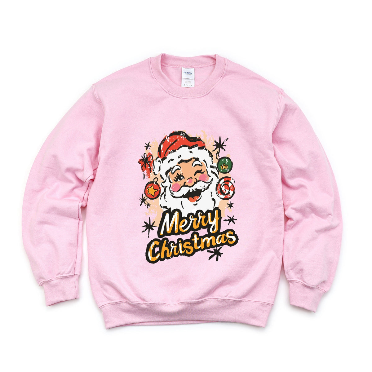 Merry Christmas Santa Wink - Women's Graphic Sweatshirt
