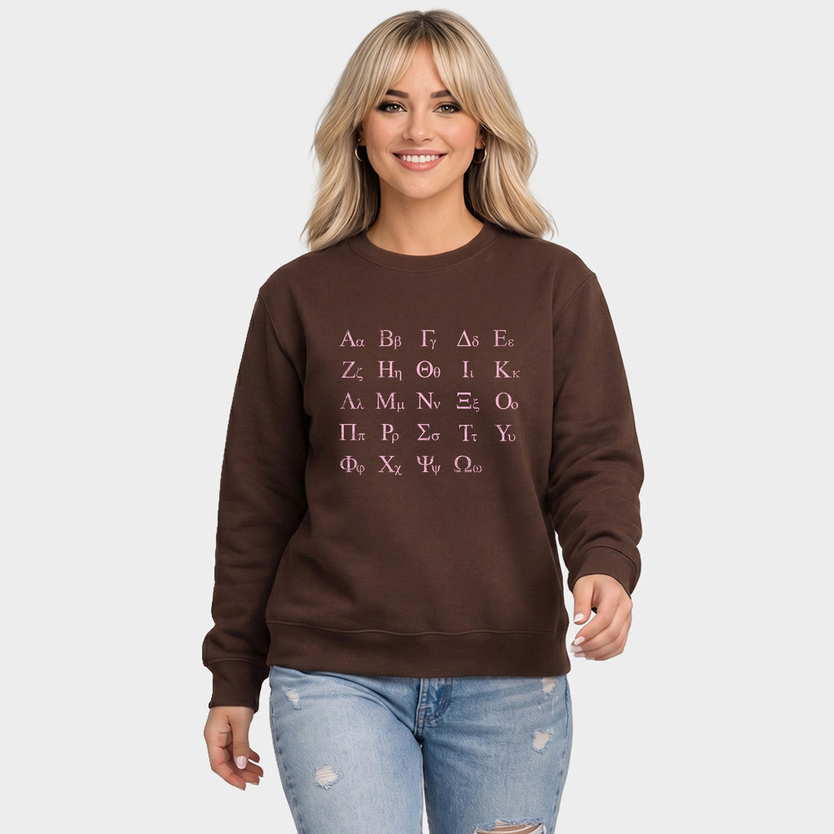 Greek Alphabet - Women's Graphic Sweatshirt