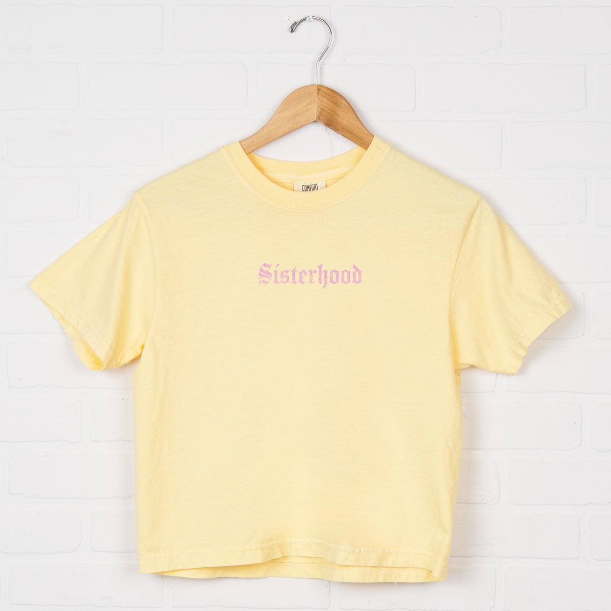 Sisterhood - Women's Boxy Crop Top Graphic T-Shirt