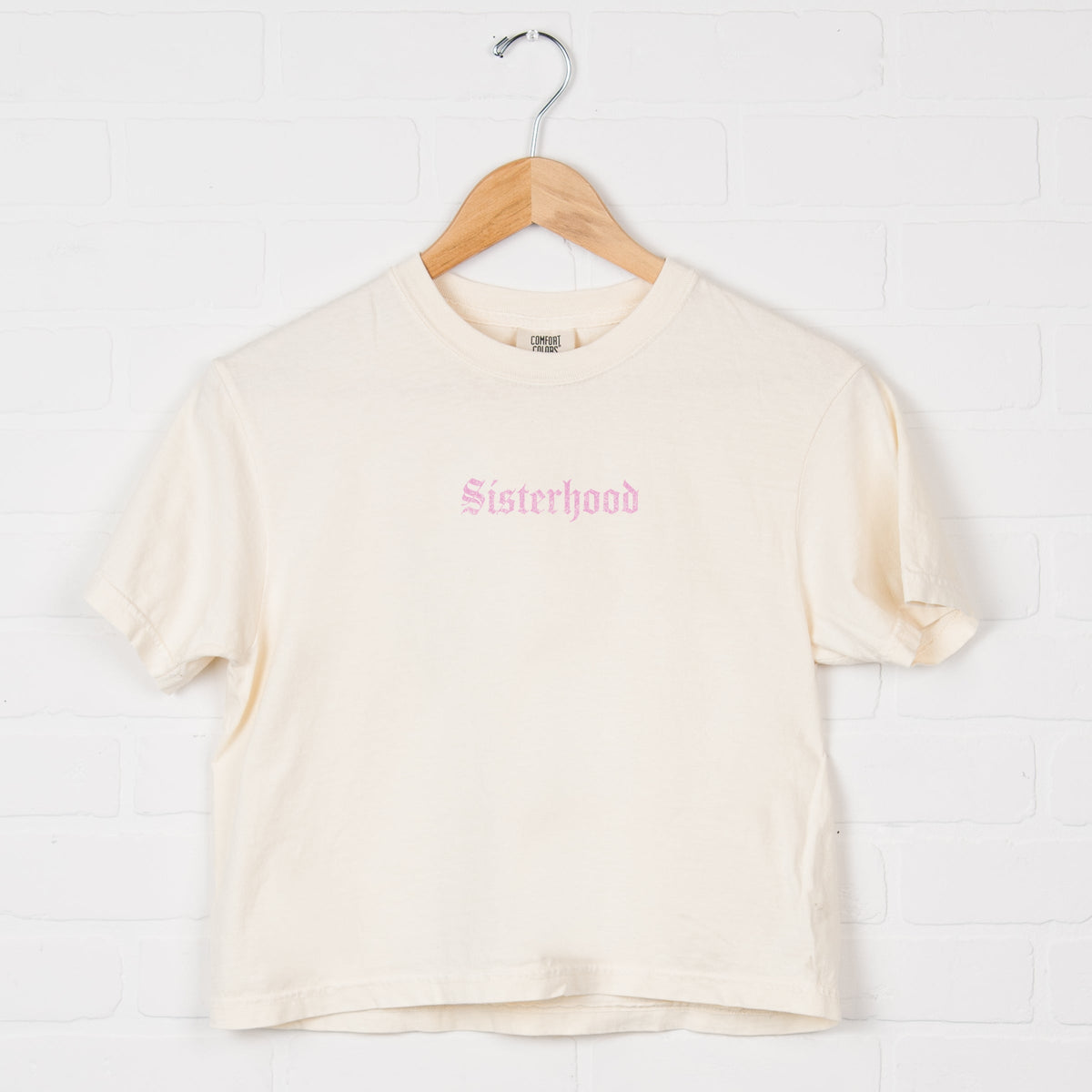 Sisterhood - Women's Boxy Crop Top Graphic T-Shirt