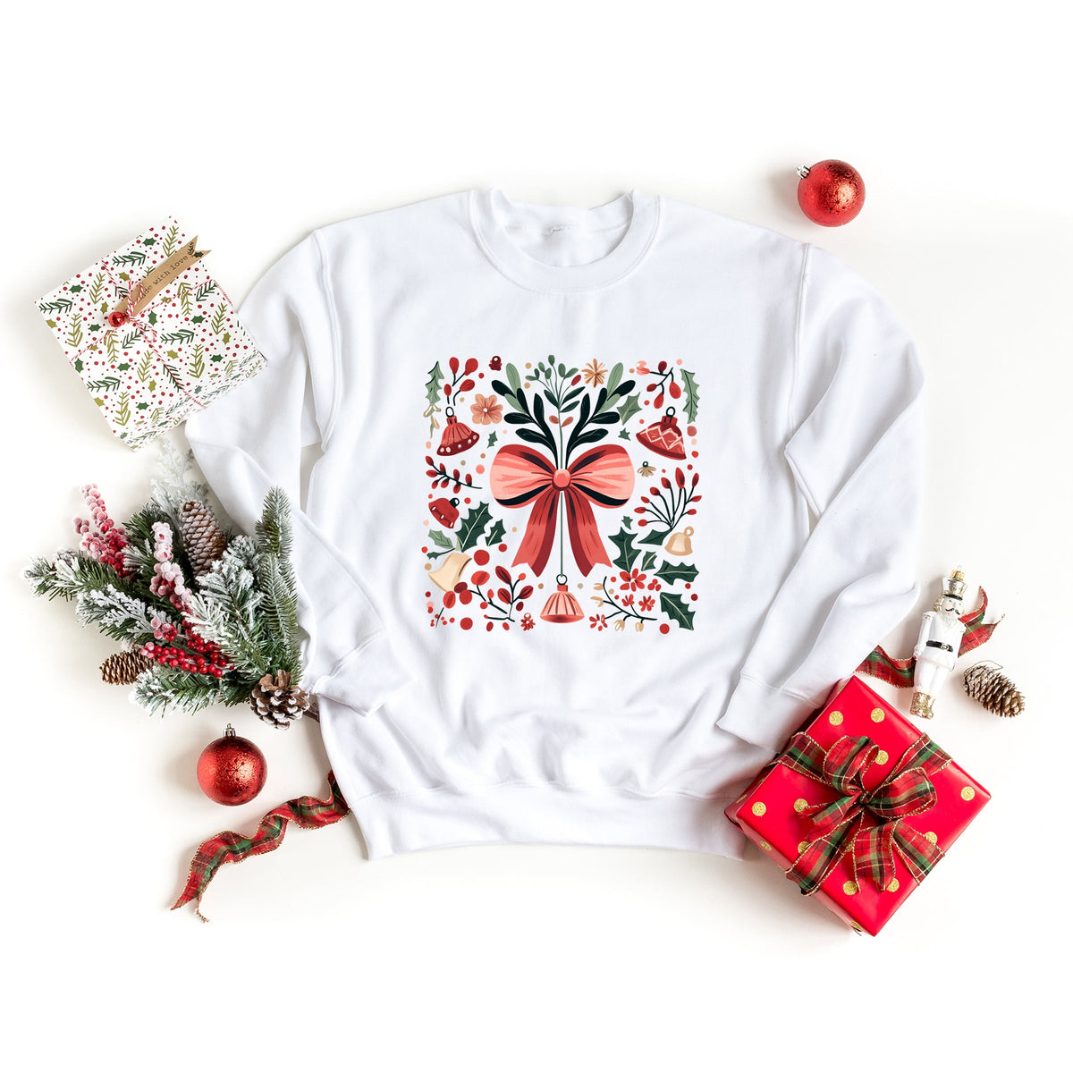 Coquette Holly Collage - Women's Graphic Sweatshirt