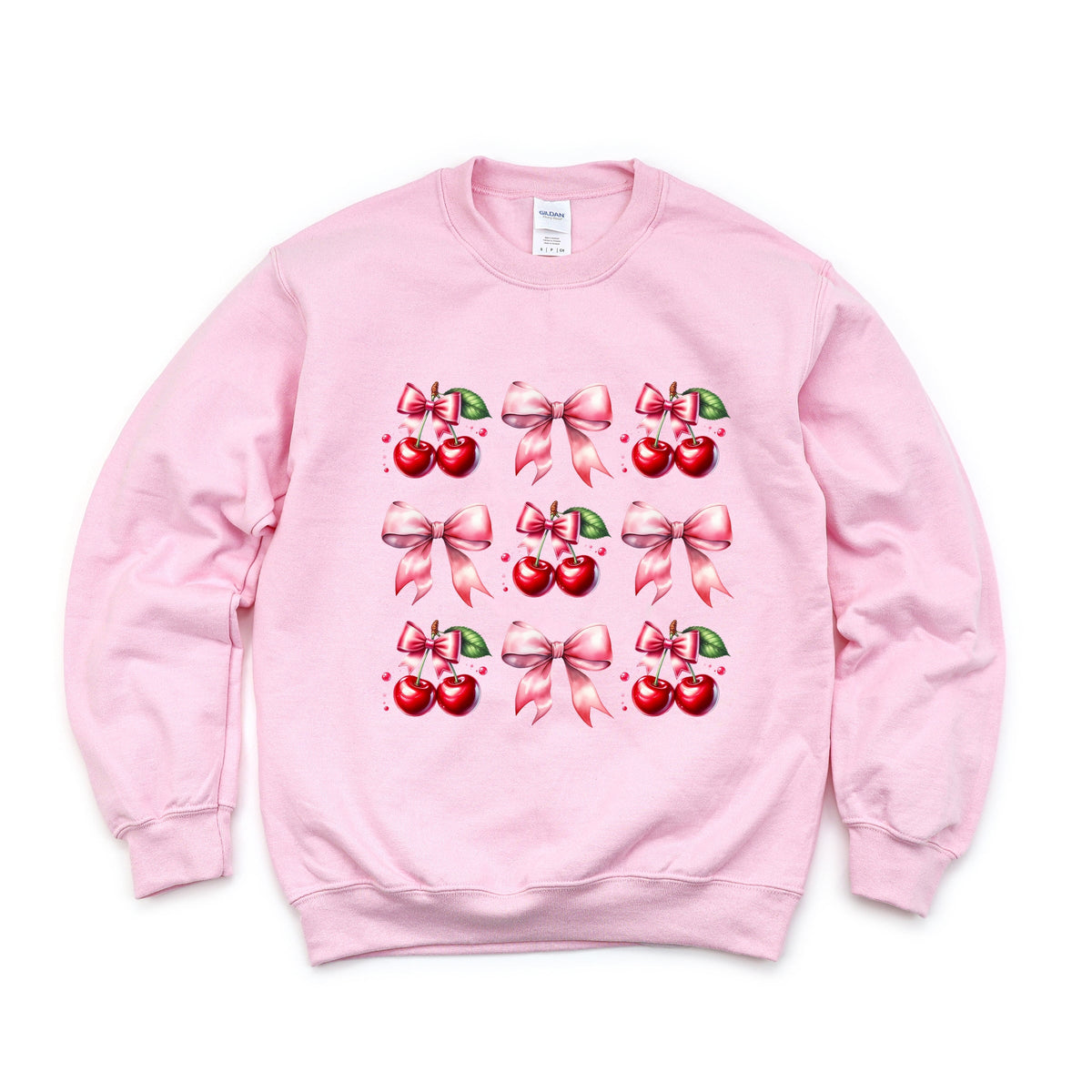 Coquette Pink Cherry Chart - Women's Graphic Sweatshirt