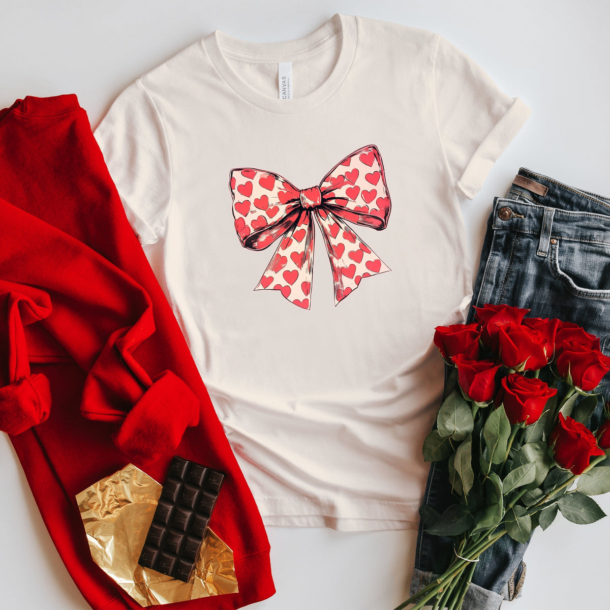 Coquette Hearts - Women's Short Sleeve Graphic T-Shirt