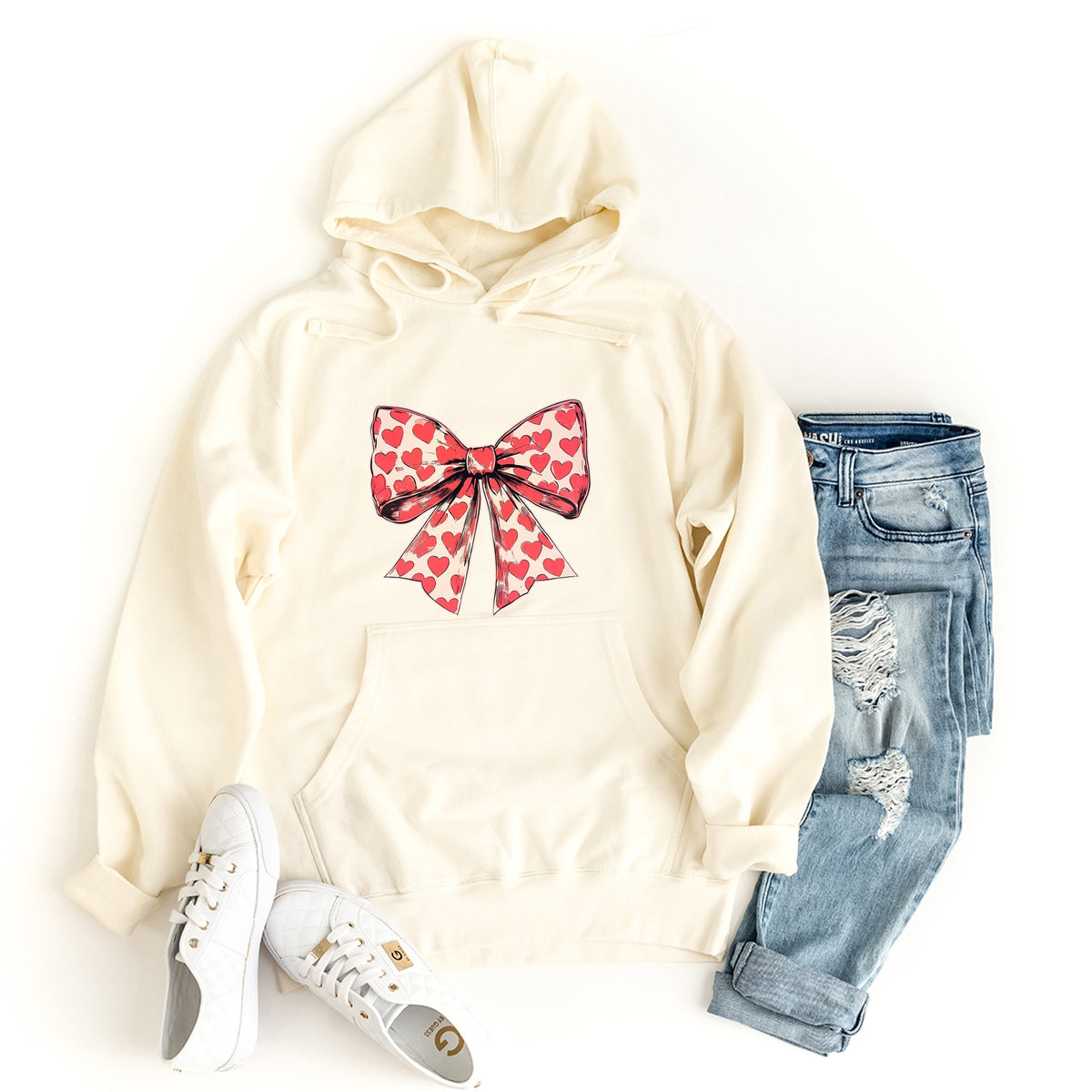 Coquette Hearts - Women's Graphic Hoodie