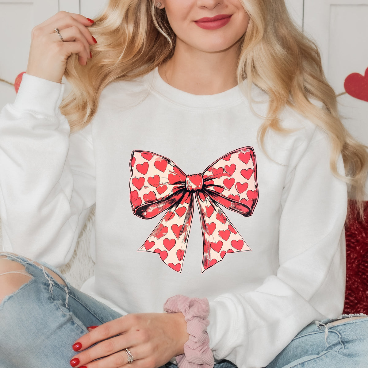 Coquette Hearts - Women's Graphic Sweatshirt