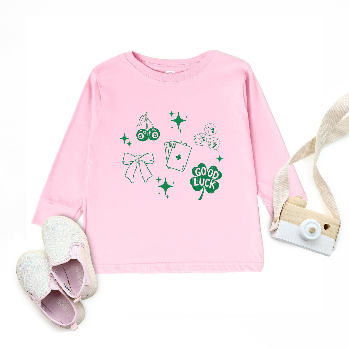 Lucky Icons Stars - Toddler Long Sleeve Graphic Tee