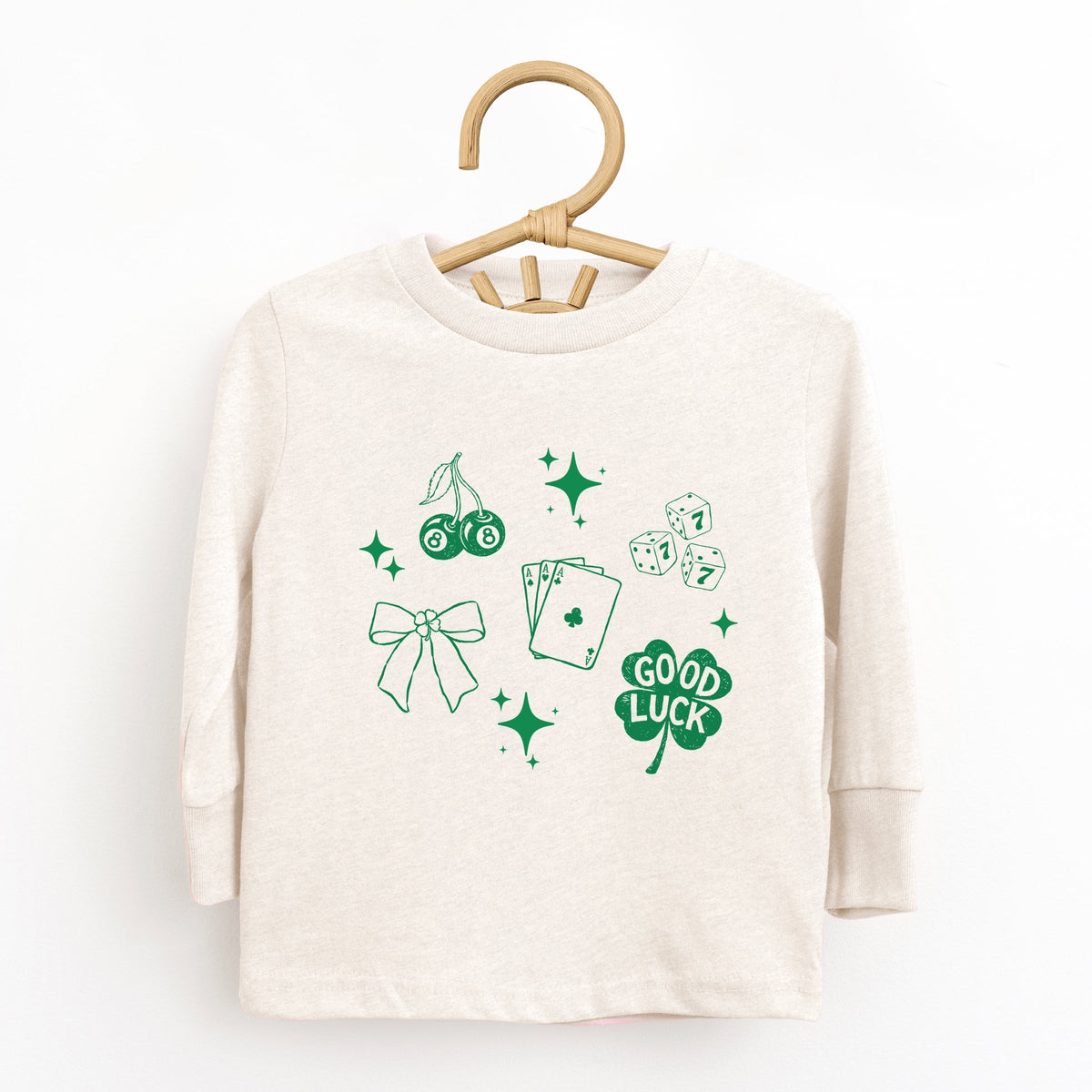 Lucky Icons Stars - Toddler Long Sleeve Graphic Tee