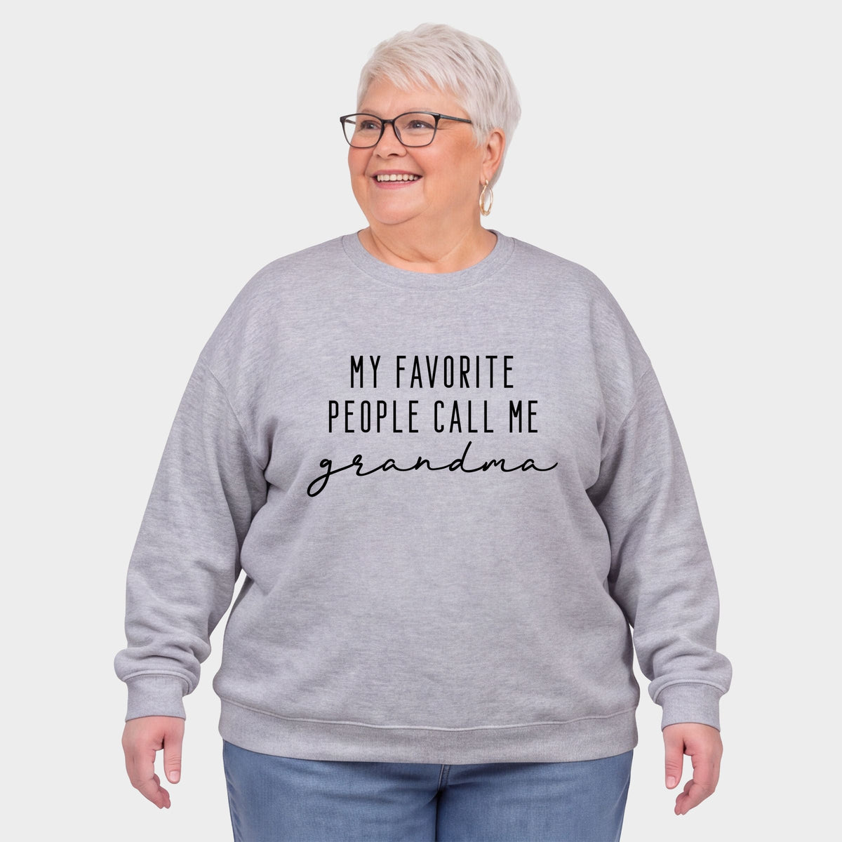 My Favorite People Call Me Grandma - Women's Plus Sweatshirt