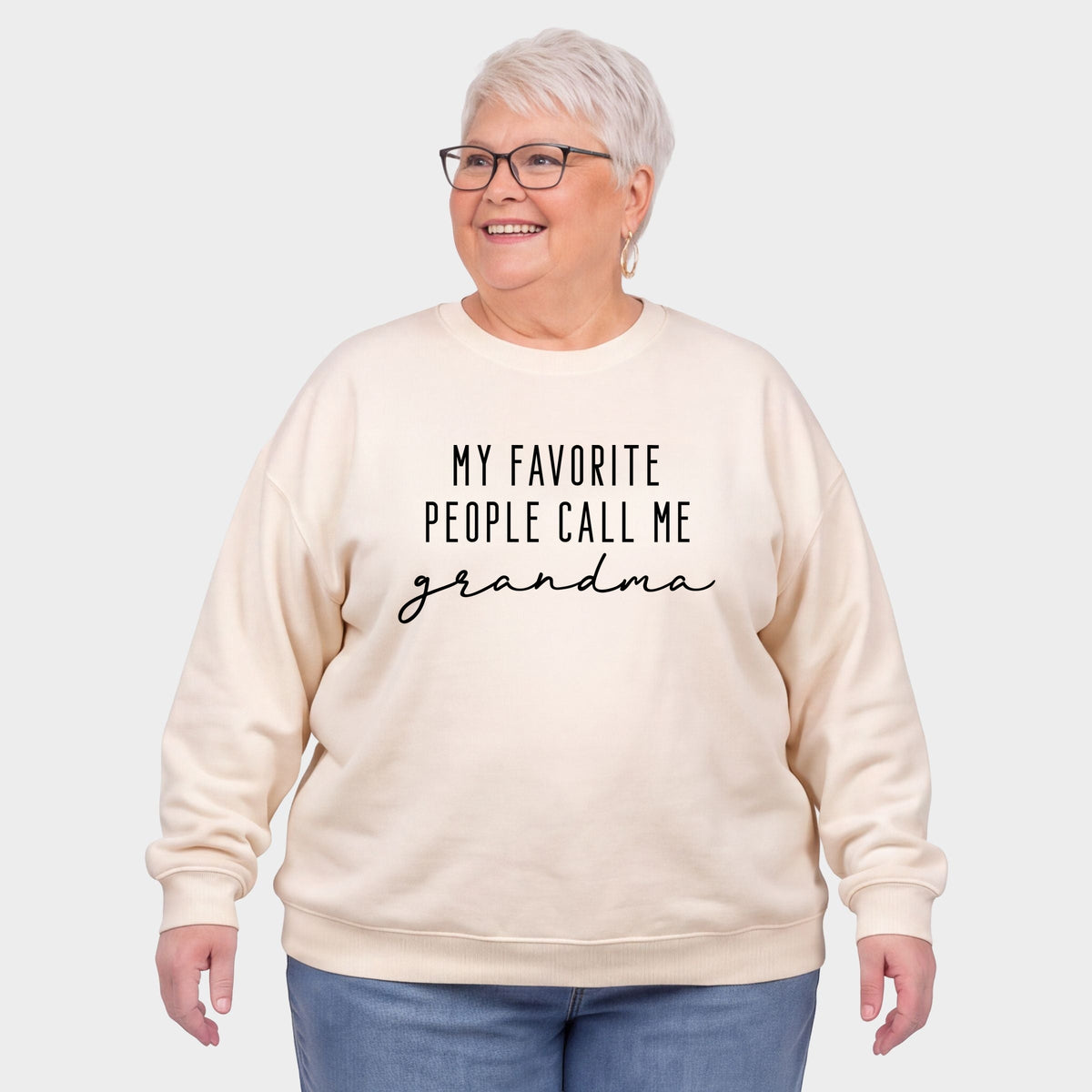 My Favorite People Call Me Grandma - Women's Plus Sweatshirt