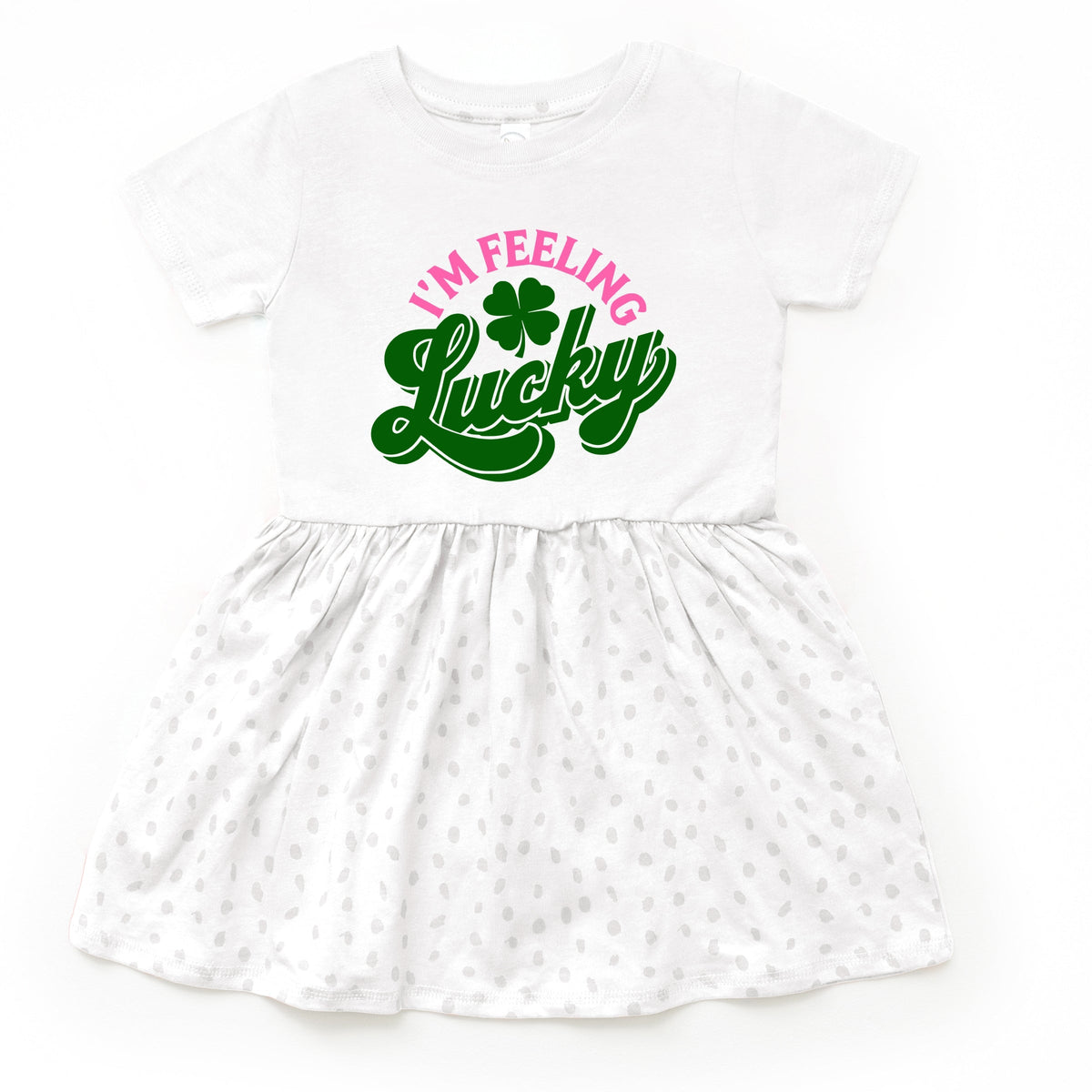 I'm Feeling Lucky Colorful - Toddler Graphic Dress