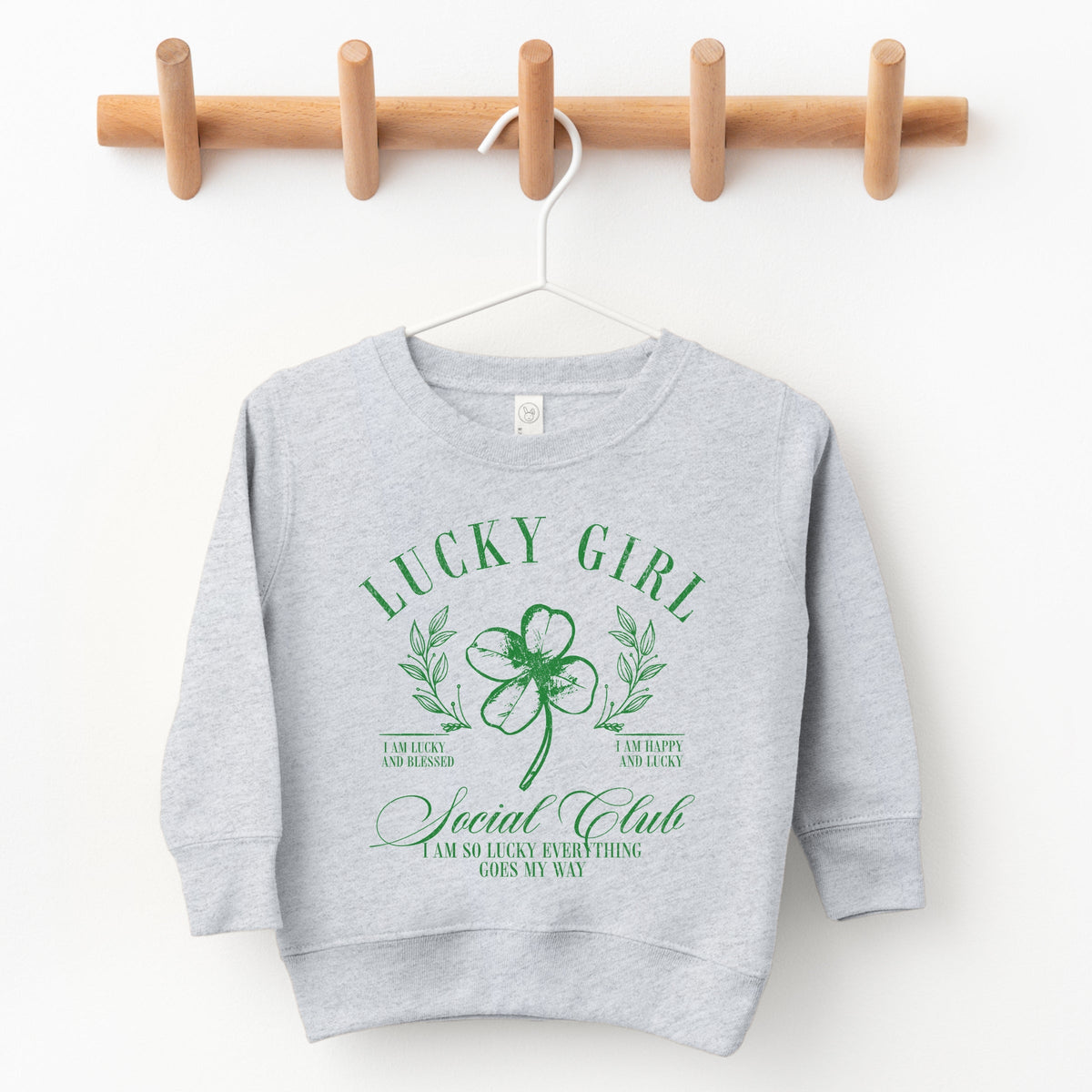 Lucky Girl Social Club Clover - Toddler Graphic Sweatshirt