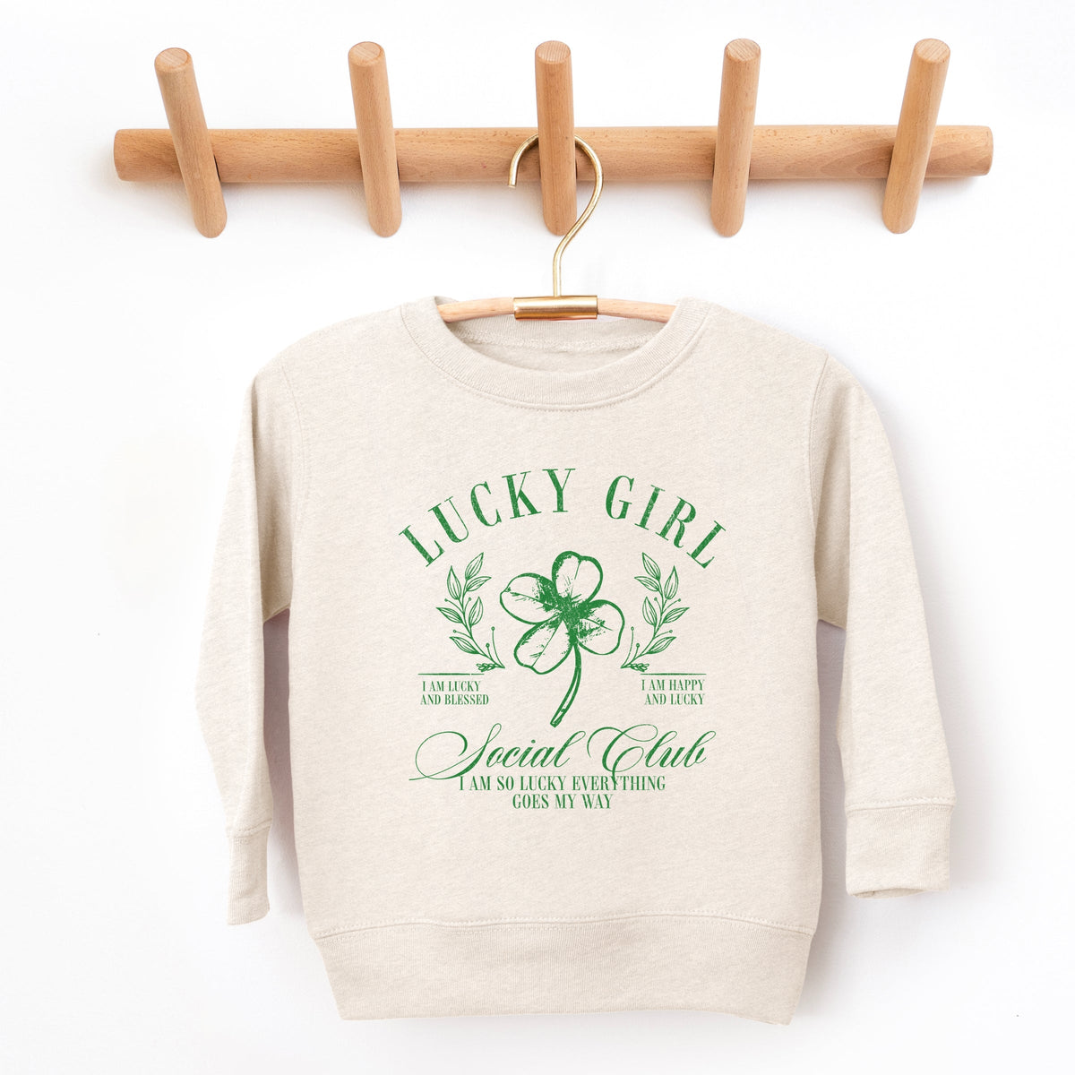 Lucky Girl Social Club Clover - Toddler Graphic Sweatshirt