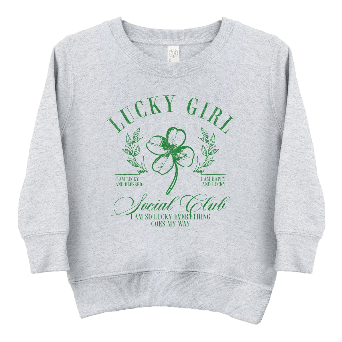 Lucky Girl Social Club Clover - Toddler Graphic Sweatshirt