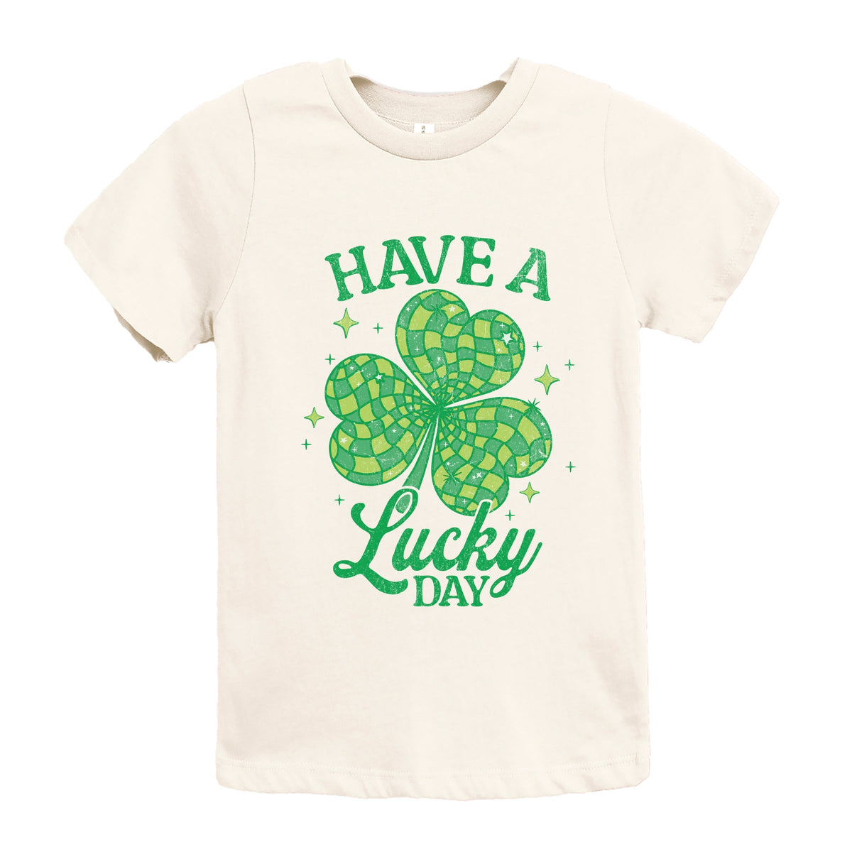 Have A Lucky Day Disco Distressed - Youth Short Sleeve Graphic T-Shirt