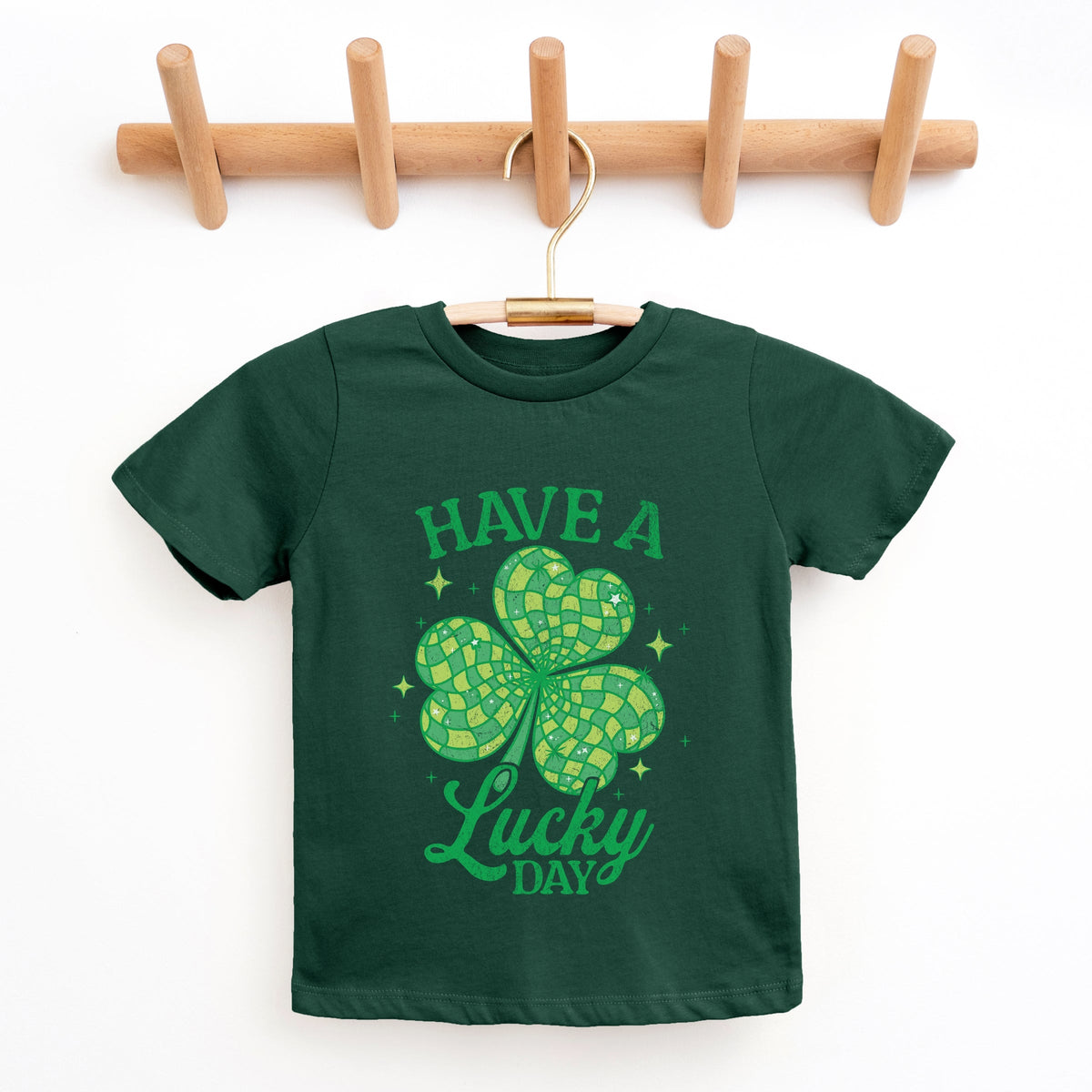 Have A Lucky Day Disco Distressed - Youth Short Sleeve Graphic T-Shirt