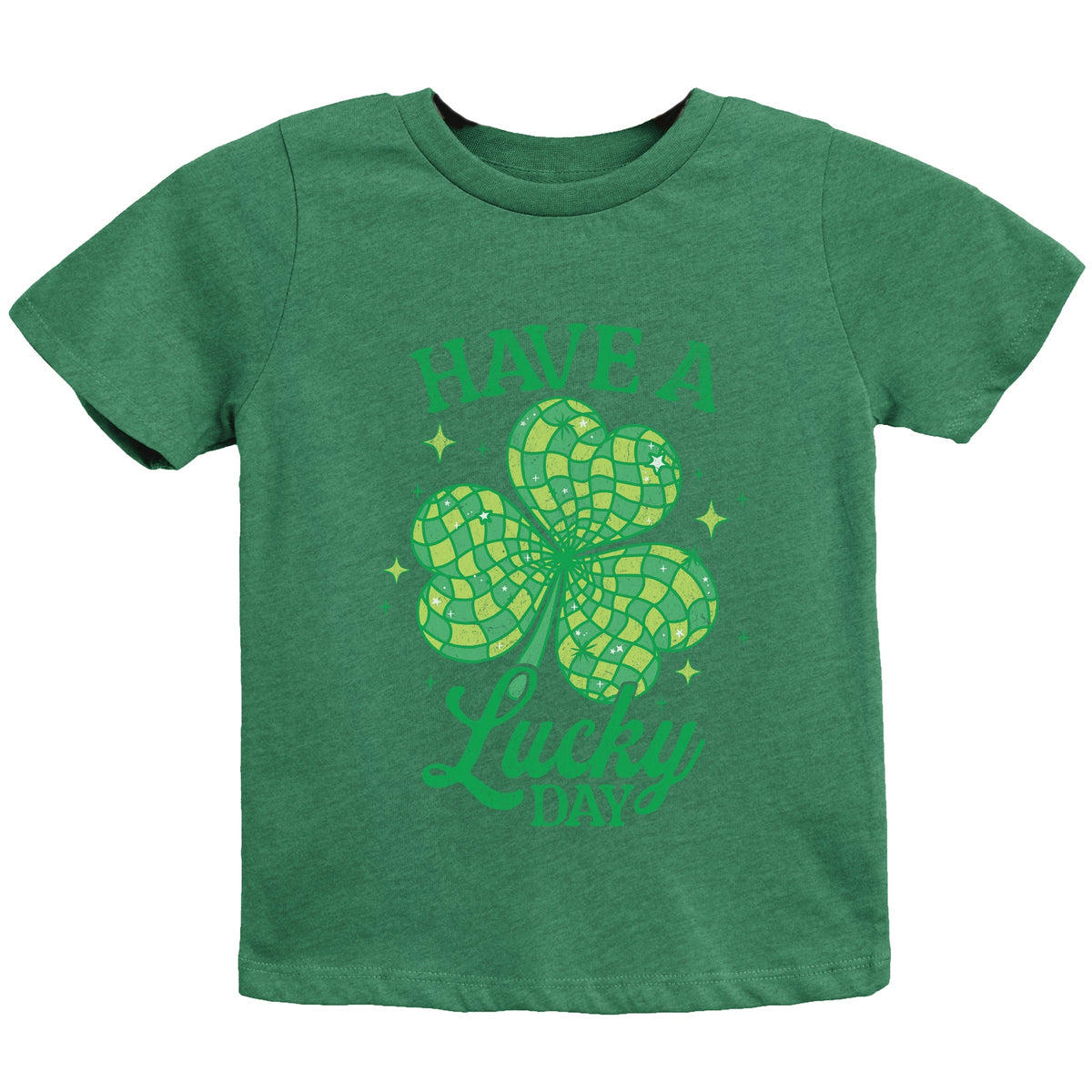 Have A Lucky Day Disco Distressed - Youth Short Sleeve Graphic T-Shirt