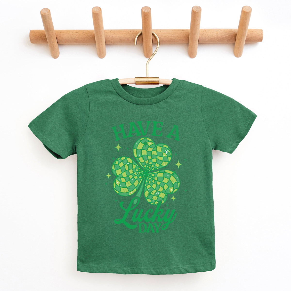 Have A Lucky Day Disco Distressed - Youth Short Sleeve Graphic T-Shirt