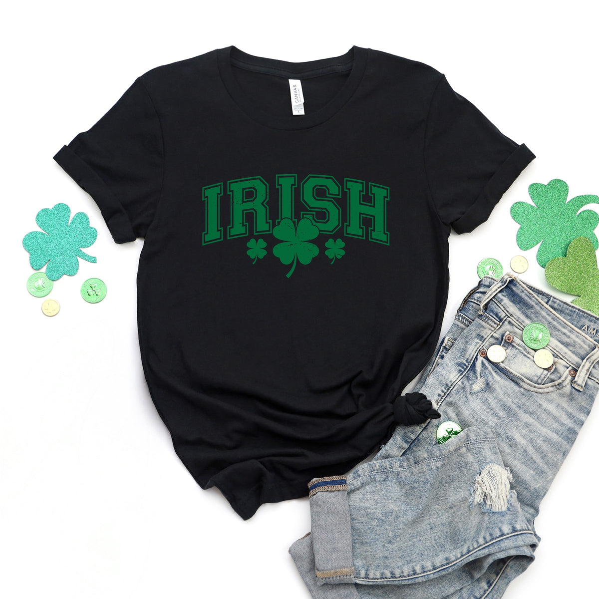 Irish Varsity Outline Arched - Women's Short Sleeve Graphic T-Shirt