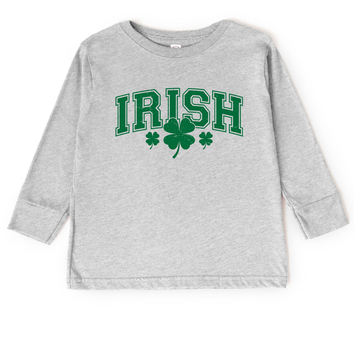 Irish Varsity Outline Arched - Toddler Long Sleeve Graphic Tee