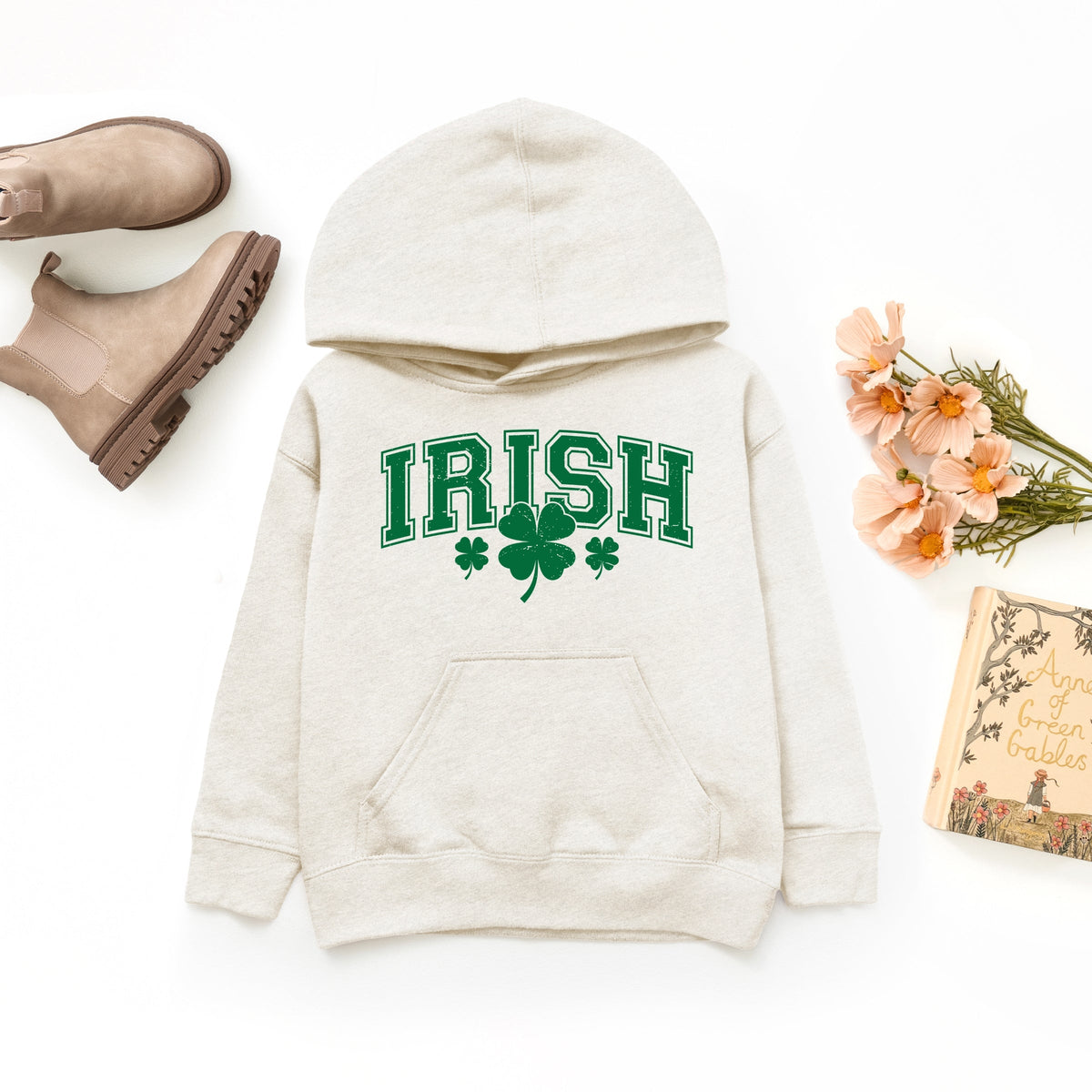 Irish Varsity Outline Arched - Youth Graphic Hoodie