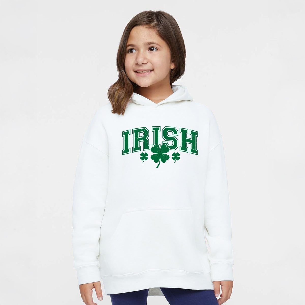 Irish Varsity Outline Arched - Youth Graphic Hoodie